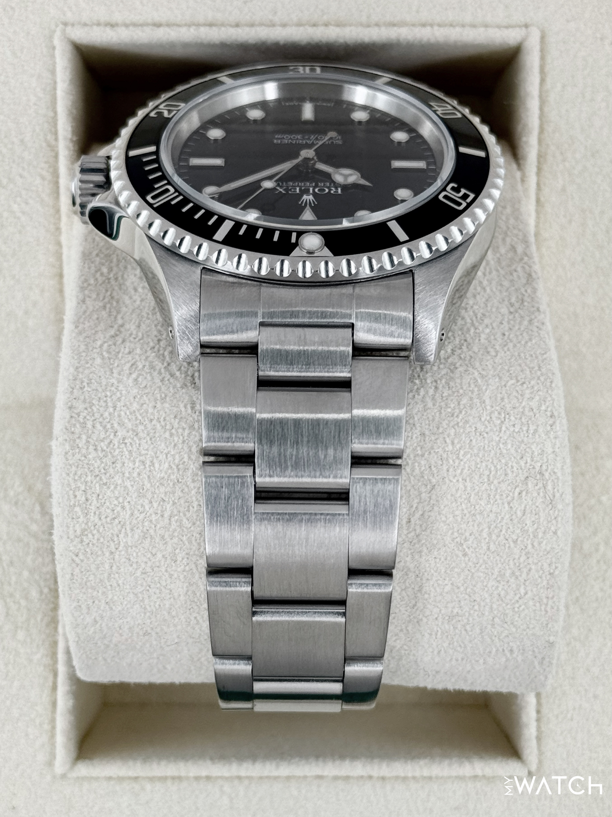 2004 Rolex Submariner 40mm 14060M Stainless Steel Two-Liner Black Dial - MyWatchLLC