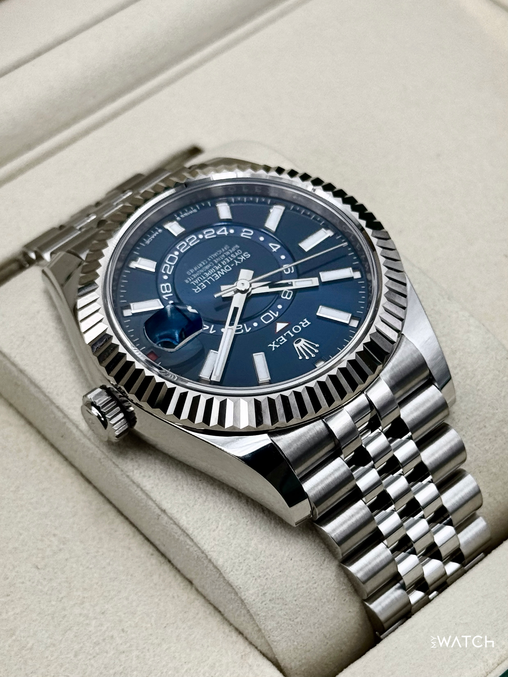 NEW 2026 Rolex Sky-Dweller 42mm 336934 Jubilee Blue Dial - MyWatchLLC