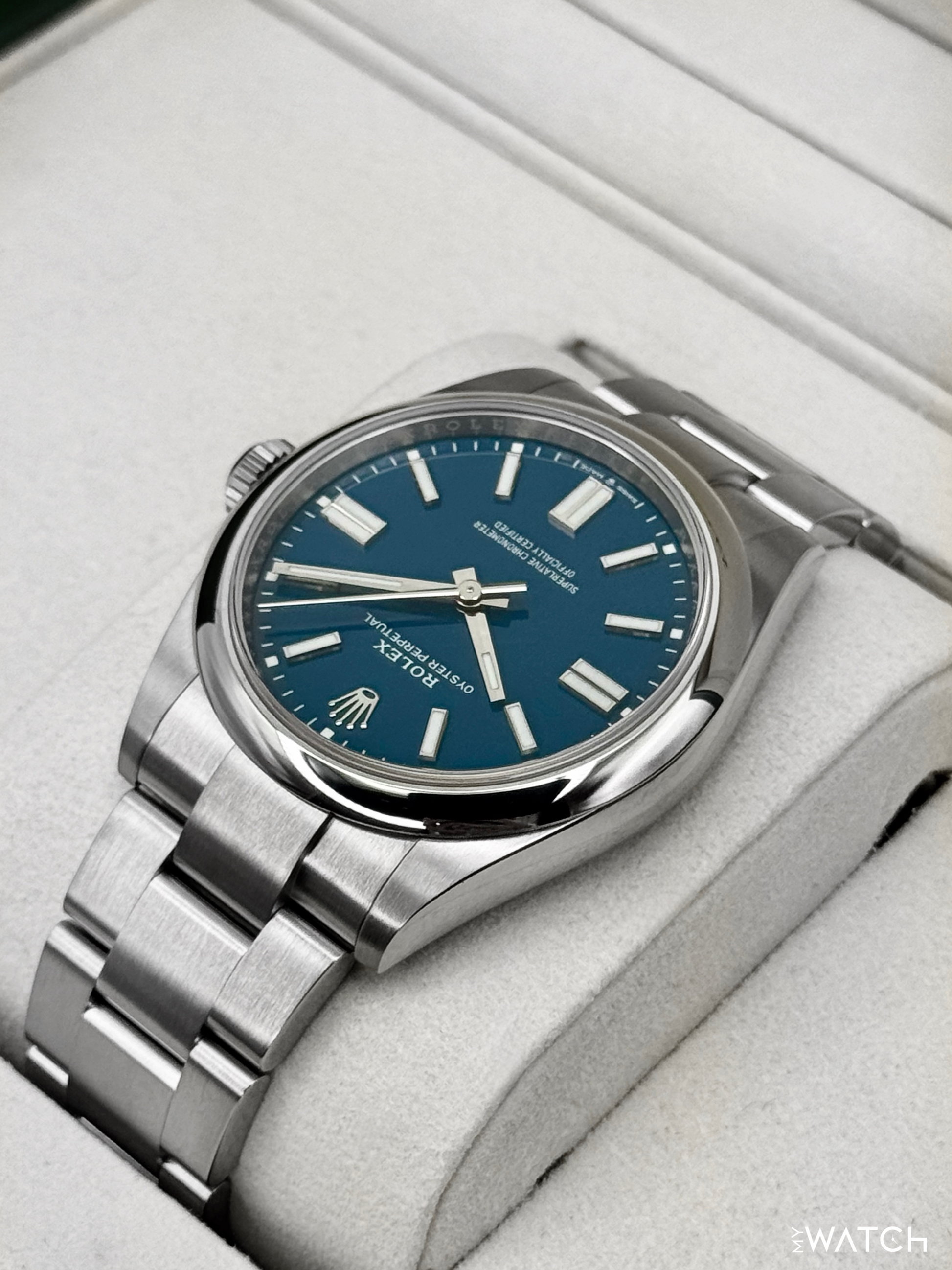 NEW 2025 Rolex Oyster Perpetual 41mm 134300 Med Blue Dial (STICKERED) - MyWatchLLC