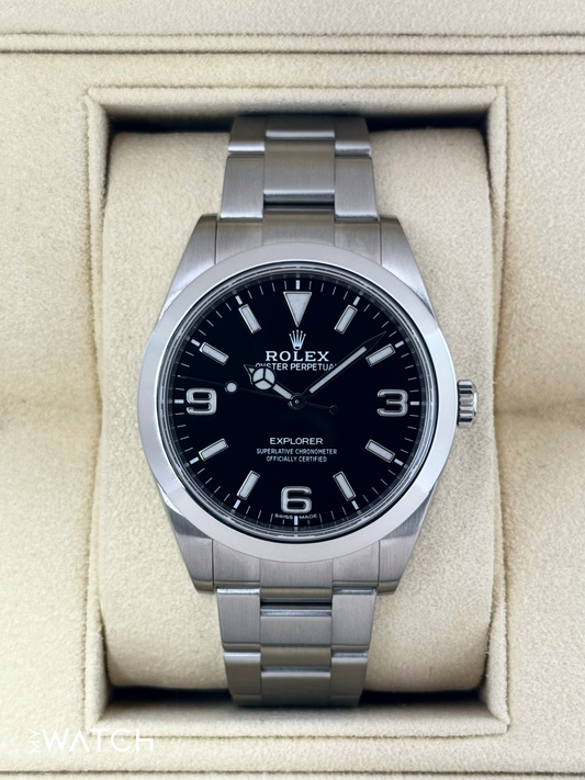2020 Rolex Explorer 39mm 214270 Stainless Steel Black Dial - MyWatchLLC