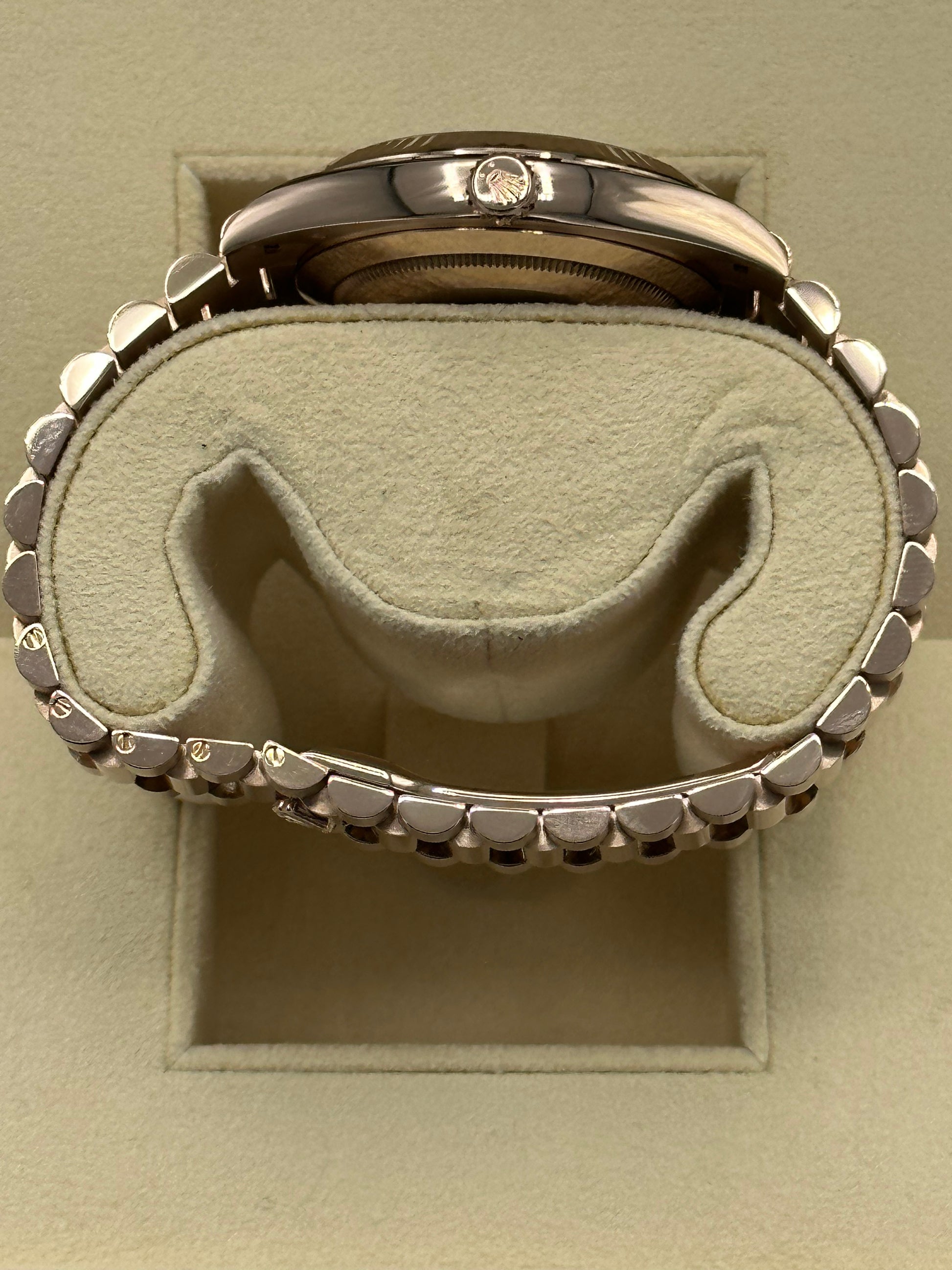 2021 Rolex Day-Date 40mm 228235 Rose Gold Sundust Roman Numeral Dial - MyWatchLLC