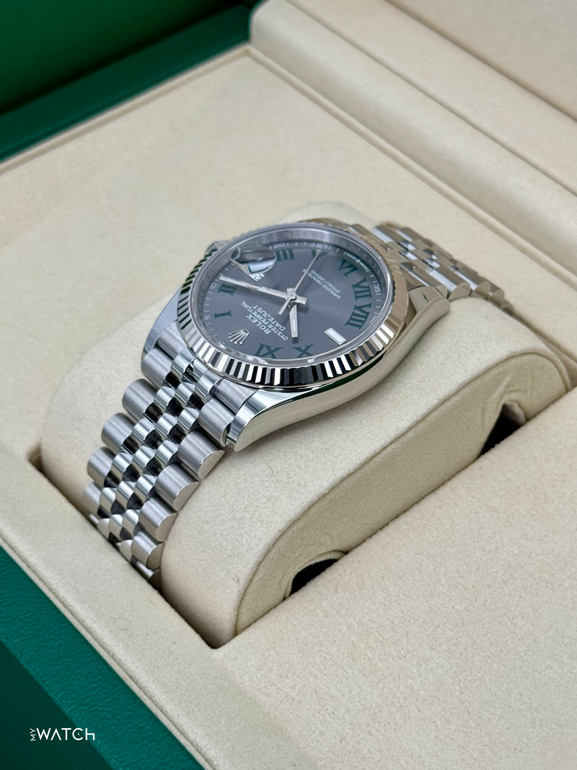 NEW 2025 Rolex Datejust 36mm 126234 Jubilee Wimbledon Dial - MyWatchLLC