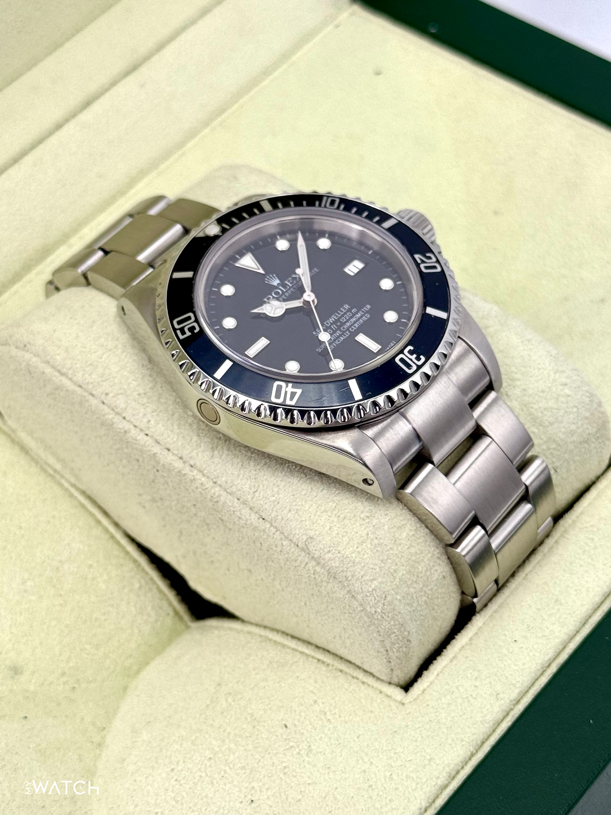 2000 Rolex Sea-Dweller 40mm 16600 Stainless Steel Black Dial - MyWatchLLC