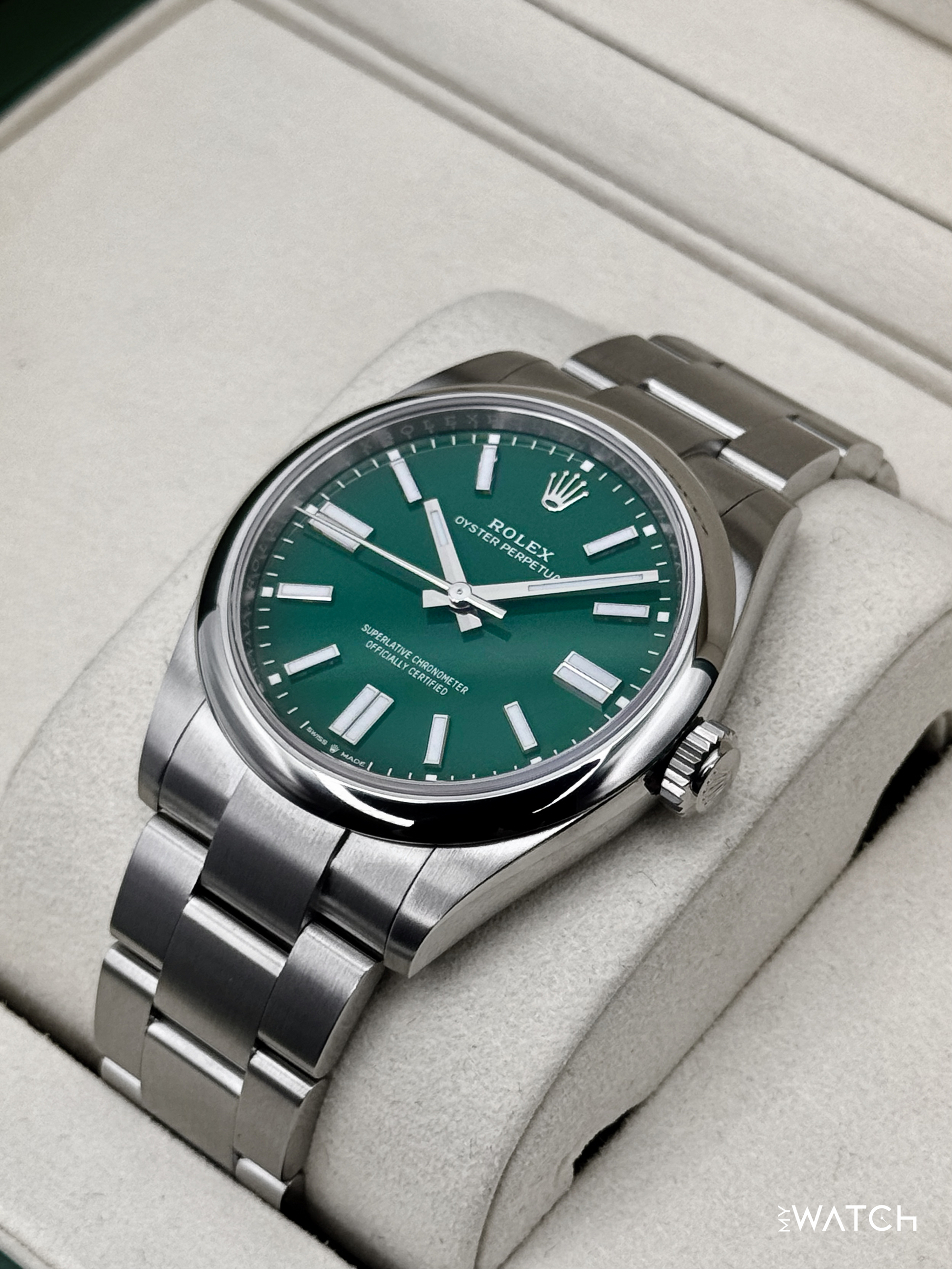 NEW 2025 Rolex Oyster Perpetual 41mm 134300 Green Dial - MyWatchLLC