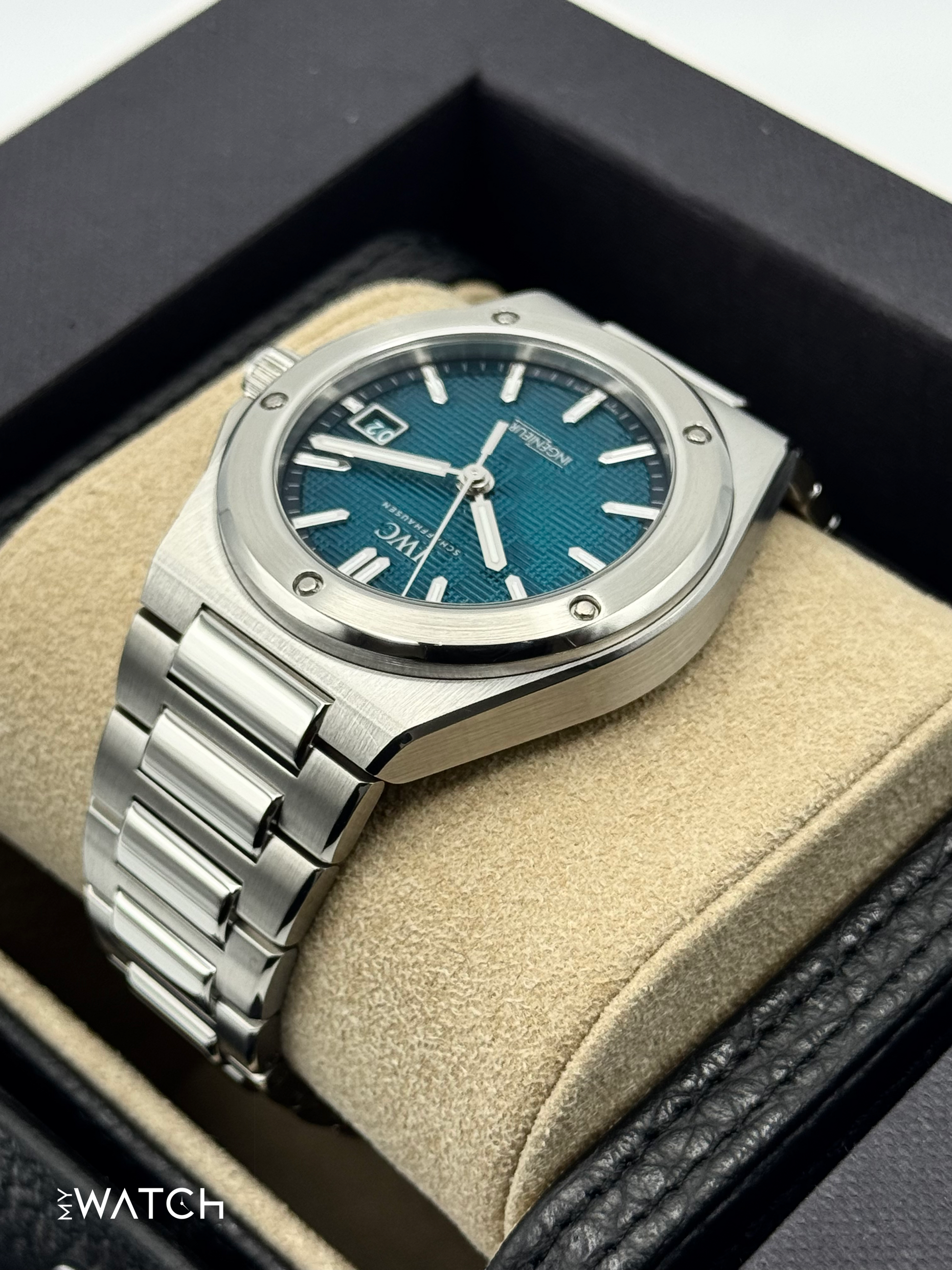 2024 IWC Ingenieur Automatic 40mm IW328903 Stainless Steel Aqua Dial - MyWatchLLC