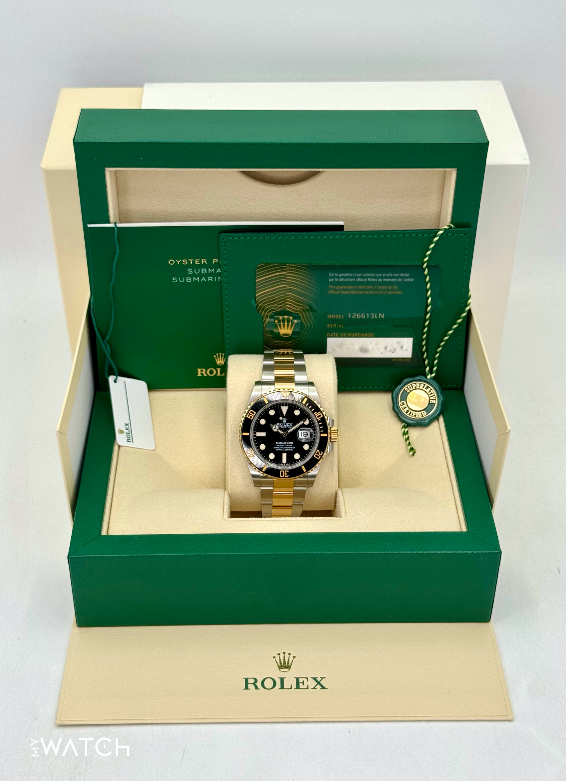 2023 Rolex Submariner 41mm 126613LN Two-Tone Black Dial - MyWatchLLC