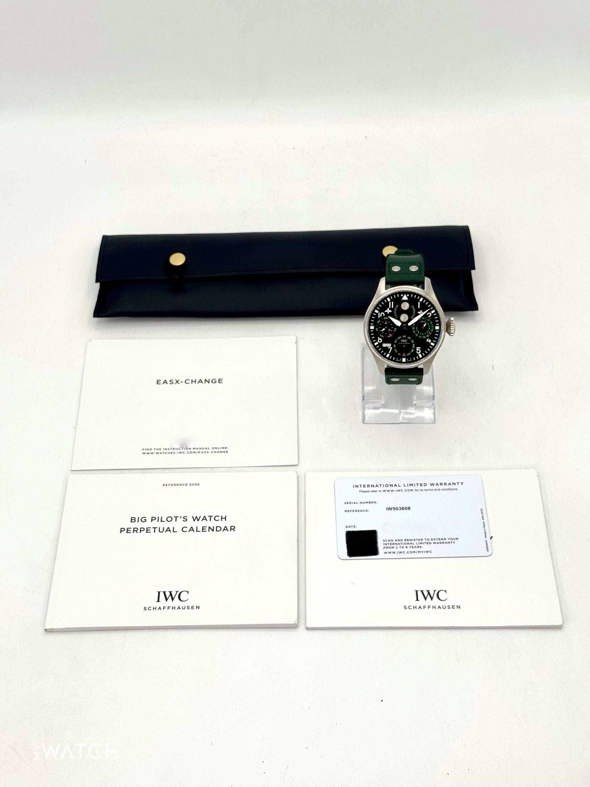 2023 IWC Pilot's Watch Perpetual Calendar 46.2mm IW503608 Green - MyWatchLLC