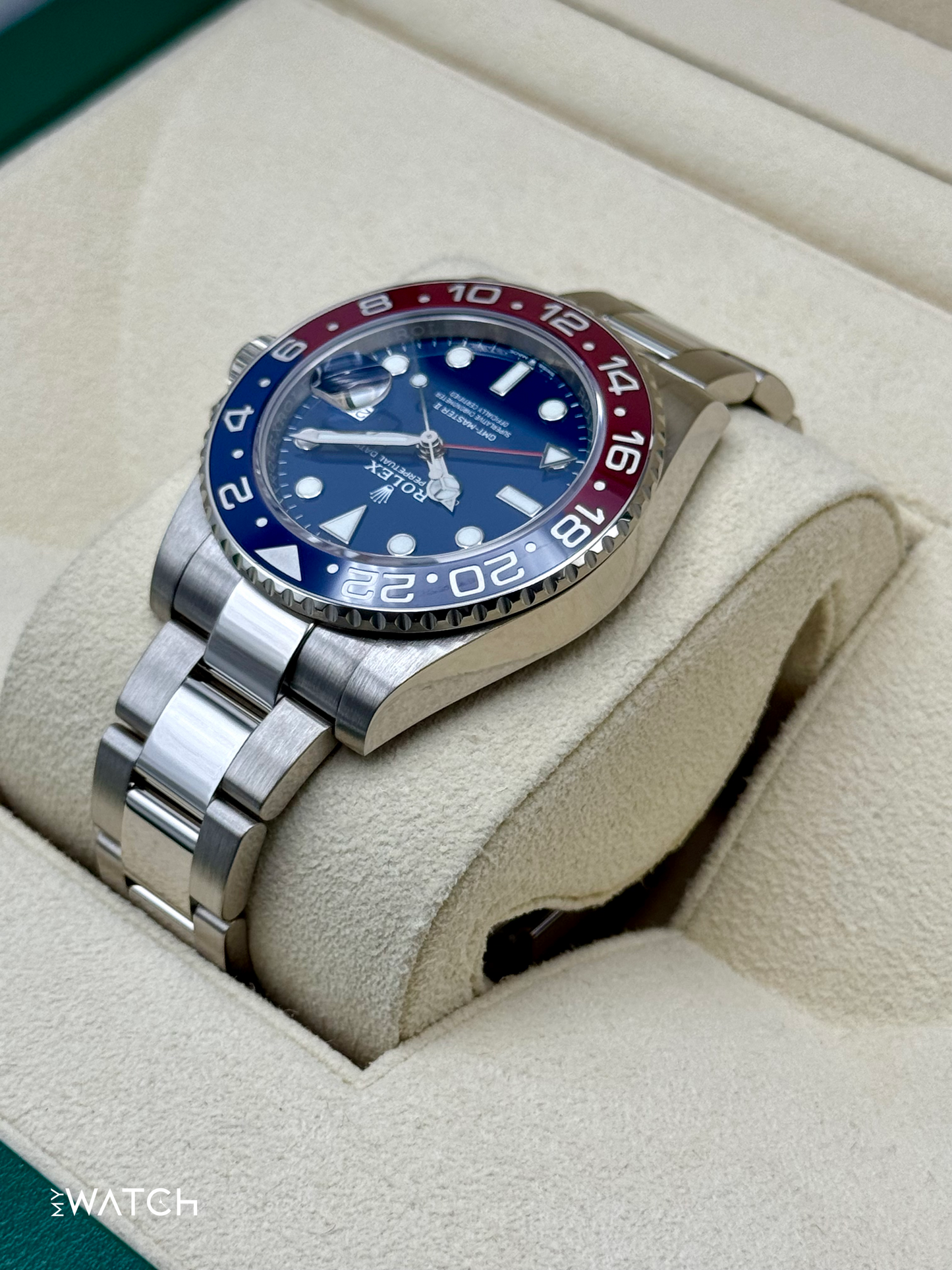 2024 Rolex GMT-Master II "Pepsi" 40mm 126719BLRO White Gold Blue Dial