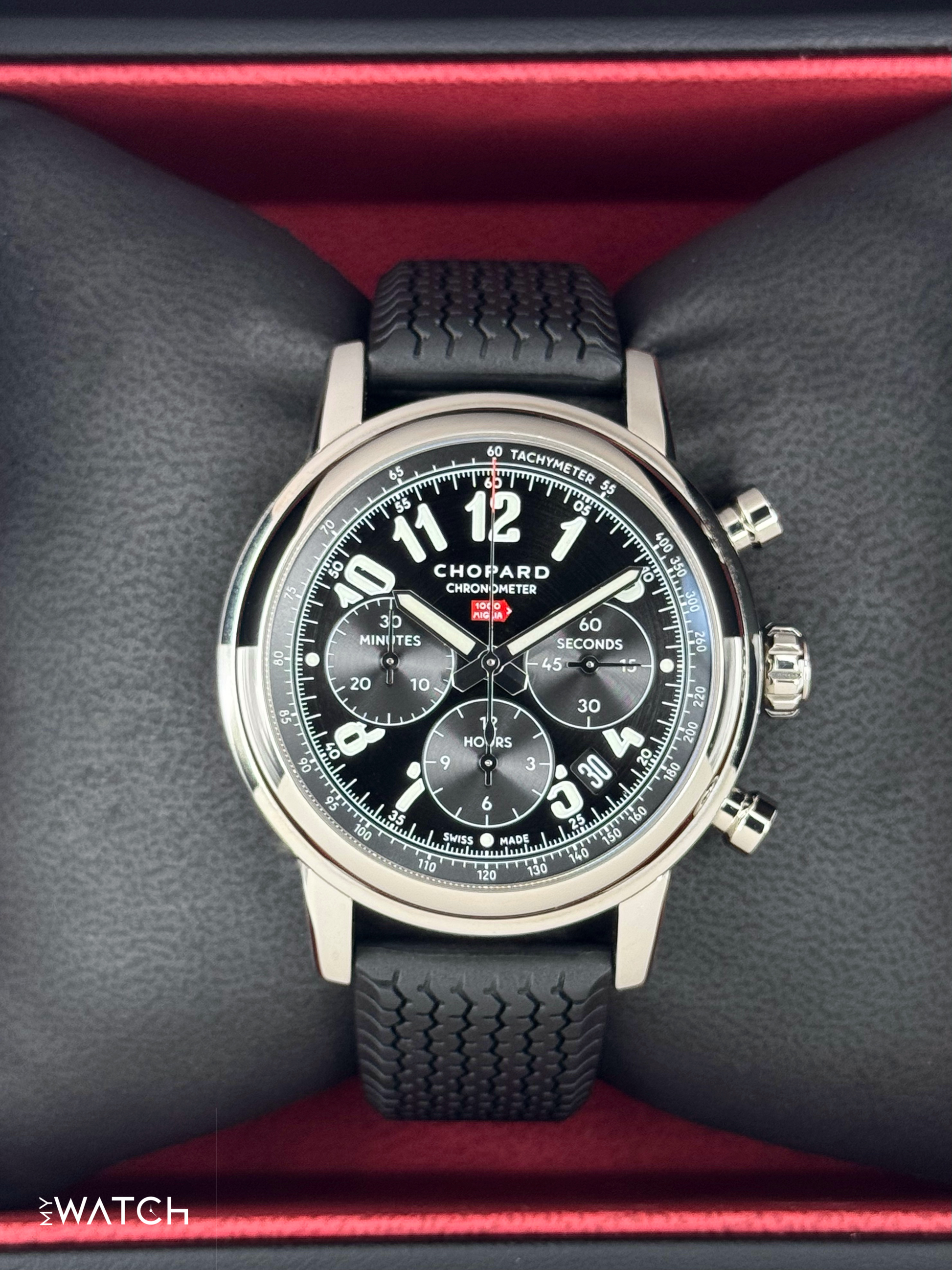 2023 Chopard Mille Miglia Chronograph 42mm 168589-3002 Black Dial - MyWatchLLC
