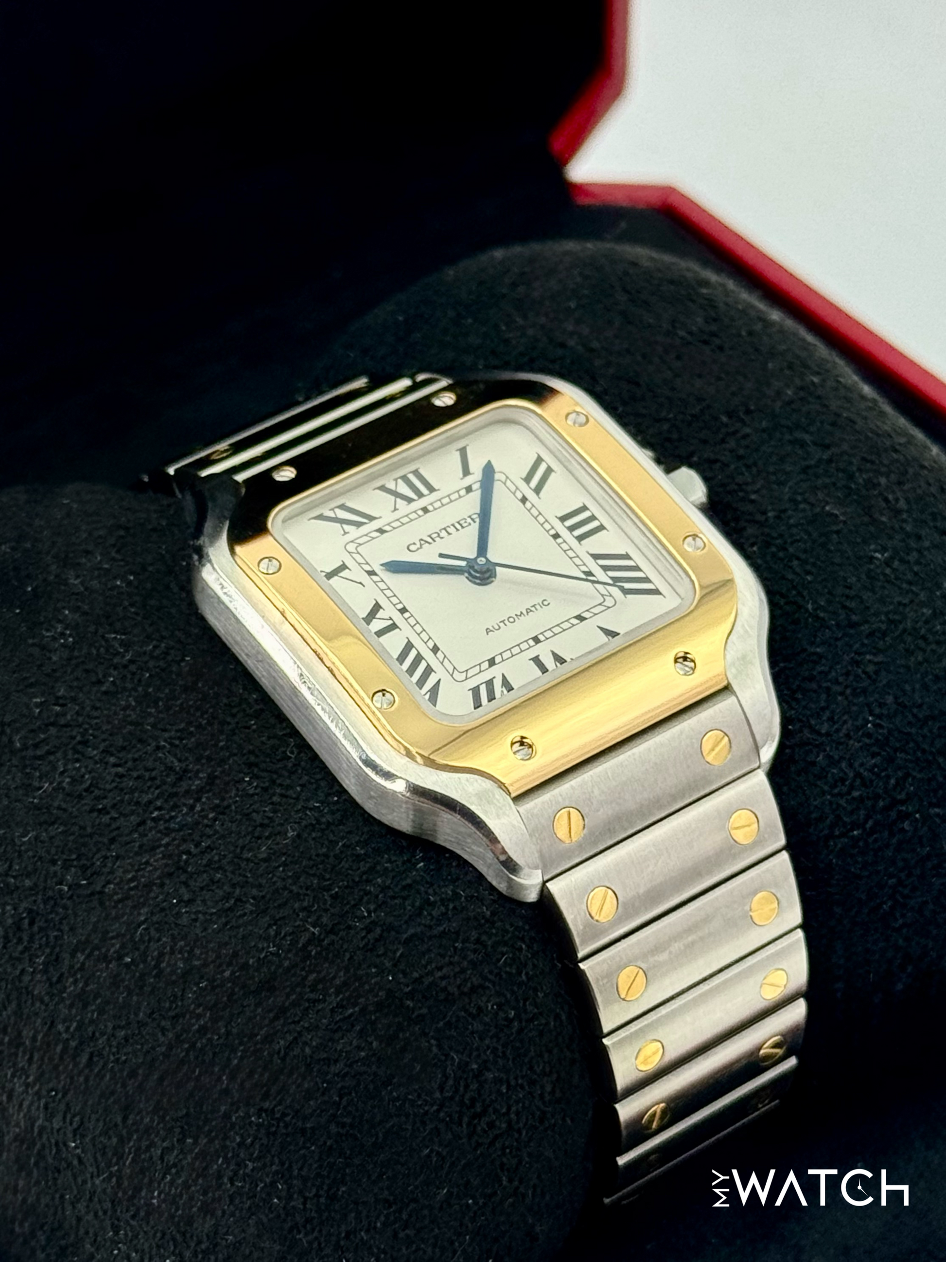 2020 Cartier Santos 35.1mm W2SA0007 Two-Tone White Dial - MyWatchLLC