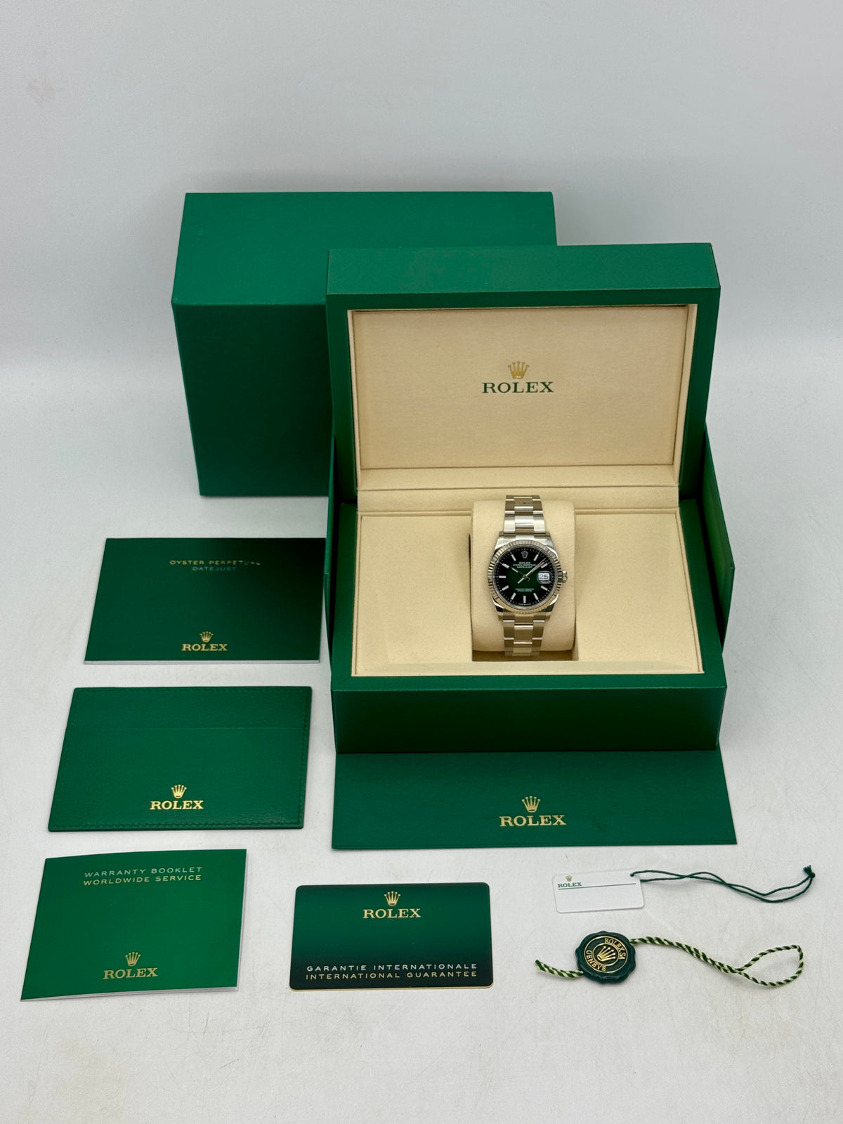NEW 2026 Rolex Datejust 36mm 126234 Stainless Steel Oyster Green Ombre Dial