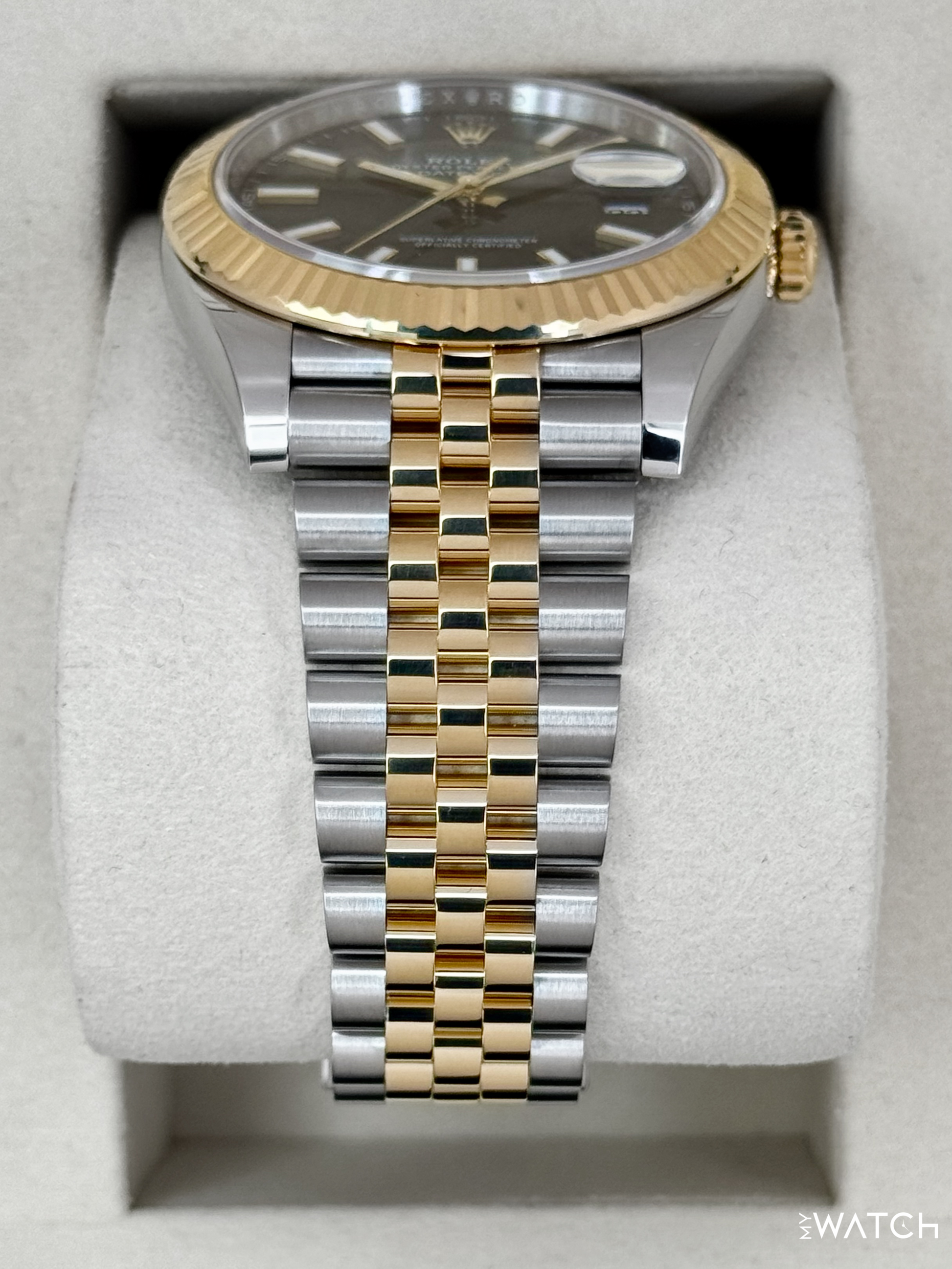 2025 Rolex Datejust 41mm 126333 Two-Tone Jubilee Black Dial - MyWatchLLC