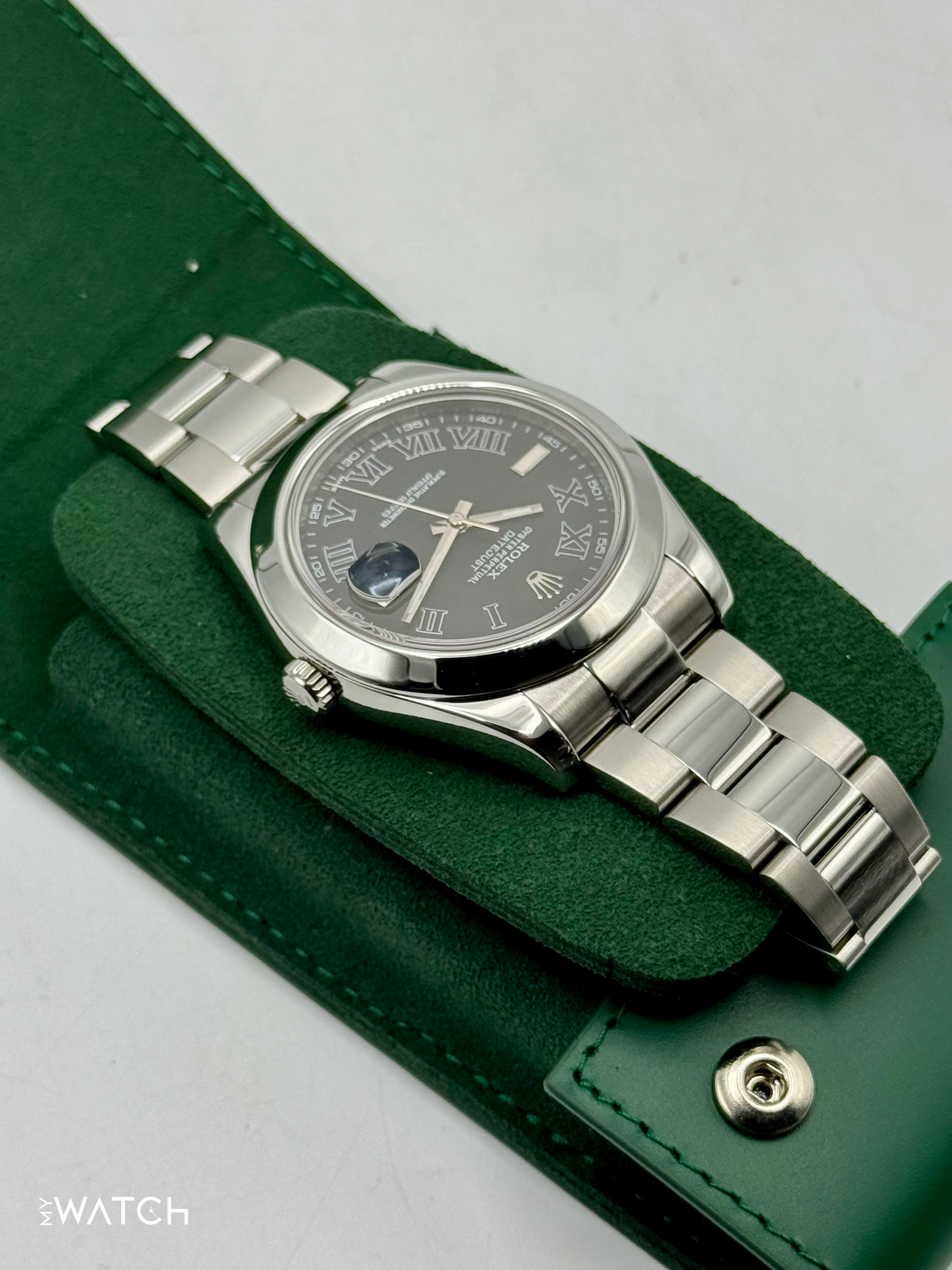 2025 CPO Rolex Datejust II 41mm 116300 Stainless Steel Oyster Black Dial - MyWatchLLC