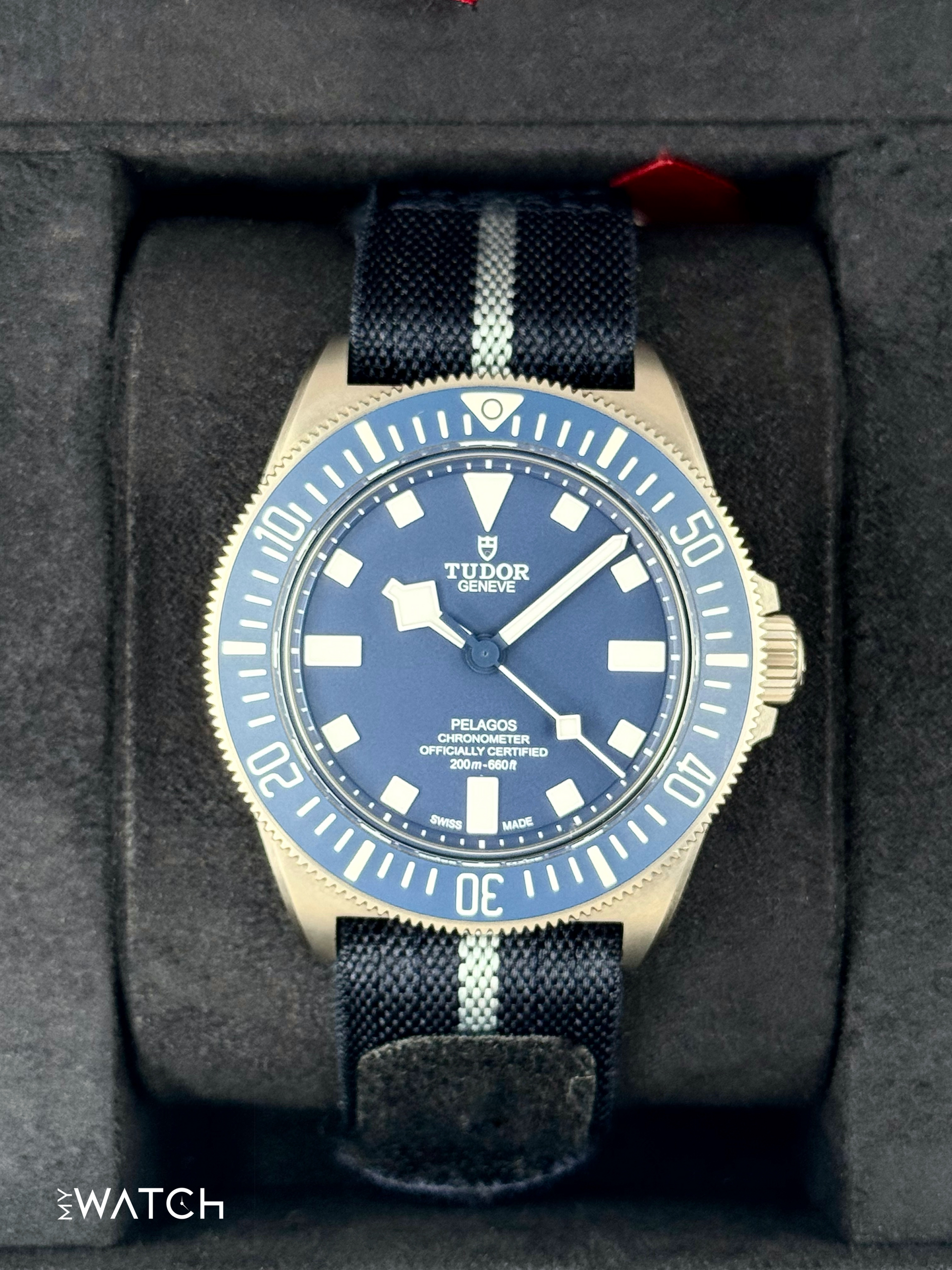 2022 Tudor Pelagos 42mm 25707B/22 Titanium Blue Dial - MyWatchLLC