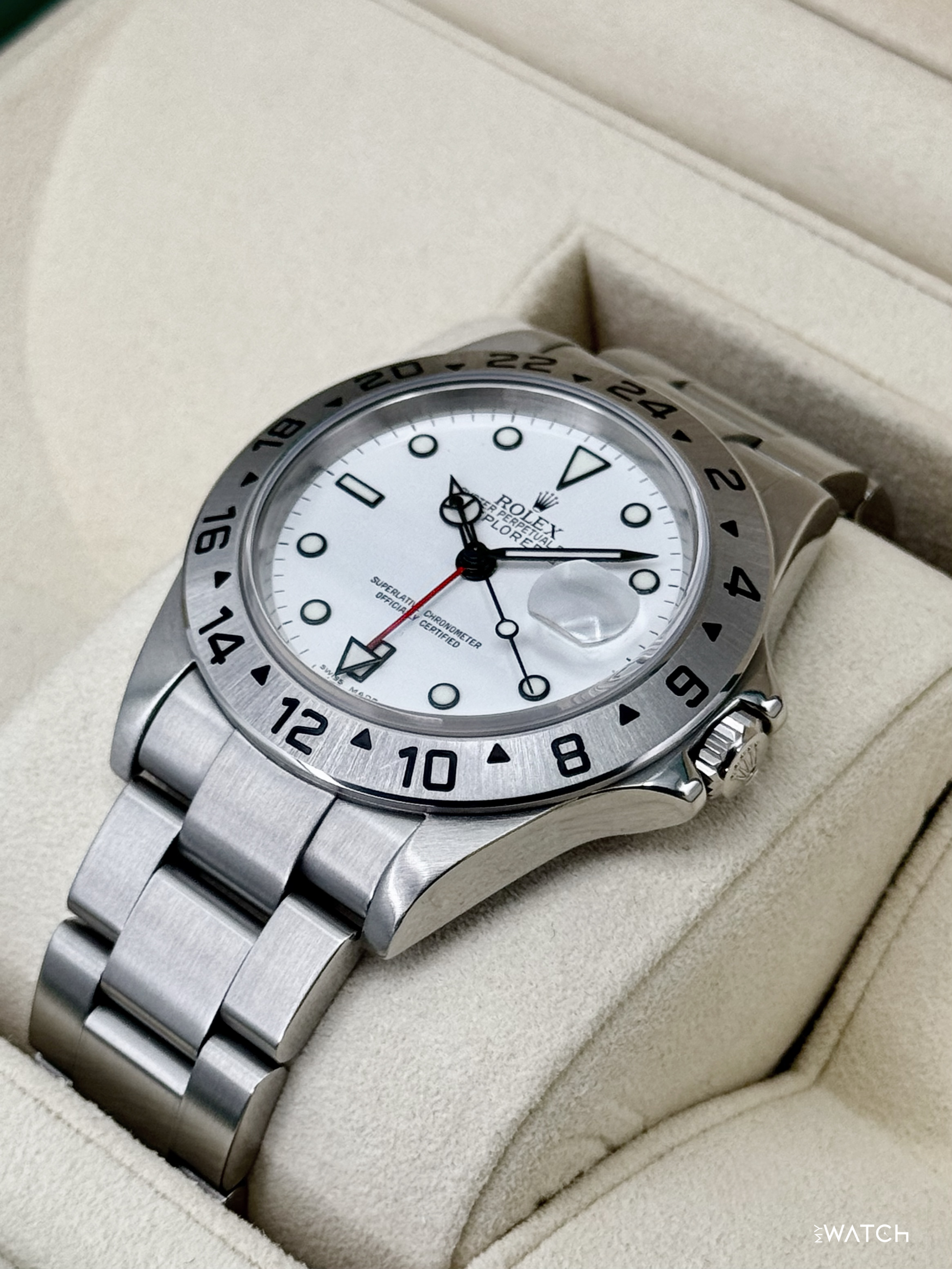 2025 CPO Rolex Explorer II 40mm 16570 Stainless Steel Polar White Dial (CPO) - MyWatchLLC