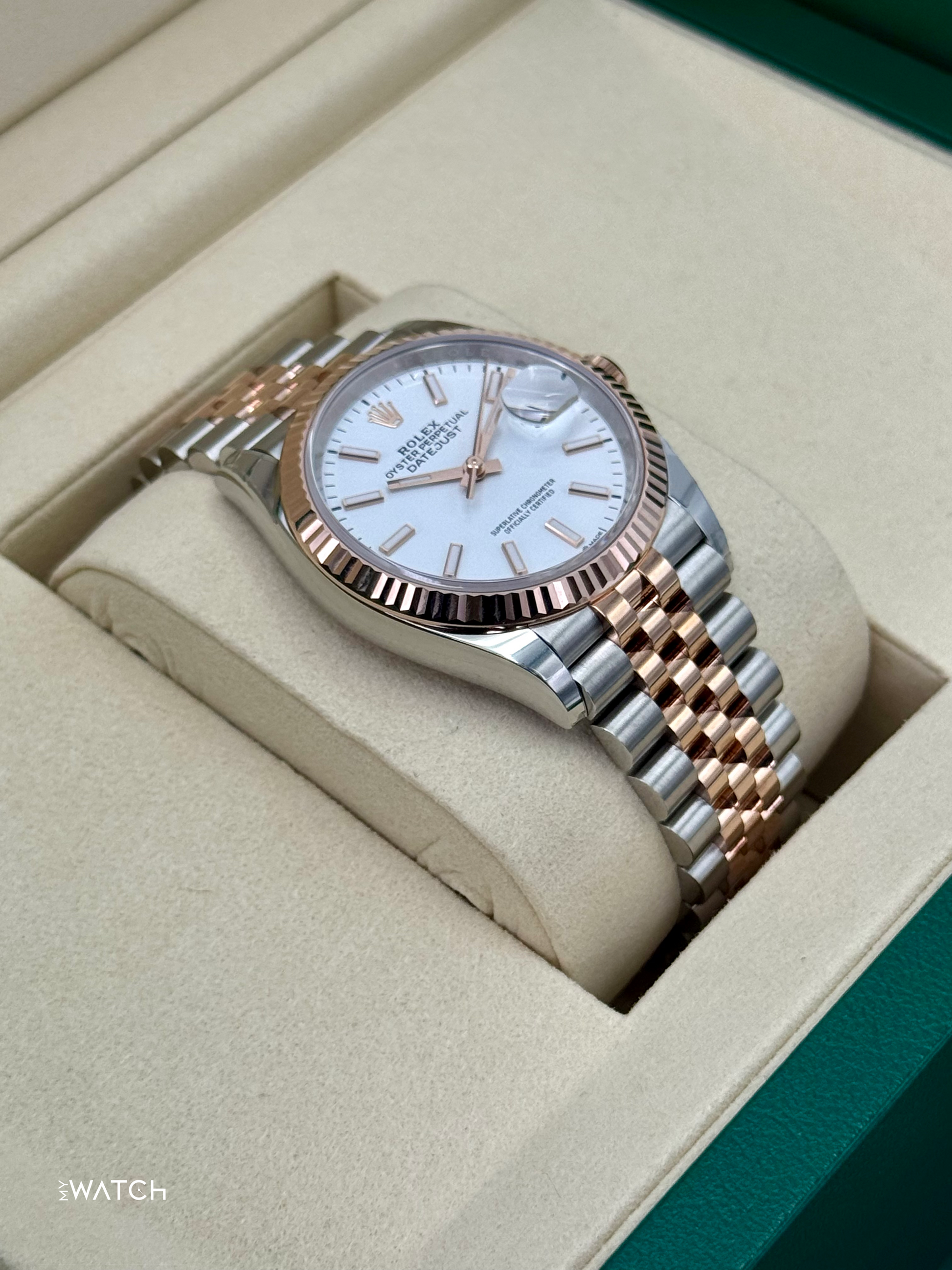NEW 2025 Rolex Datejust 36mm 126231 Two-Tone Jubilee White Dial - MyWatchLLC