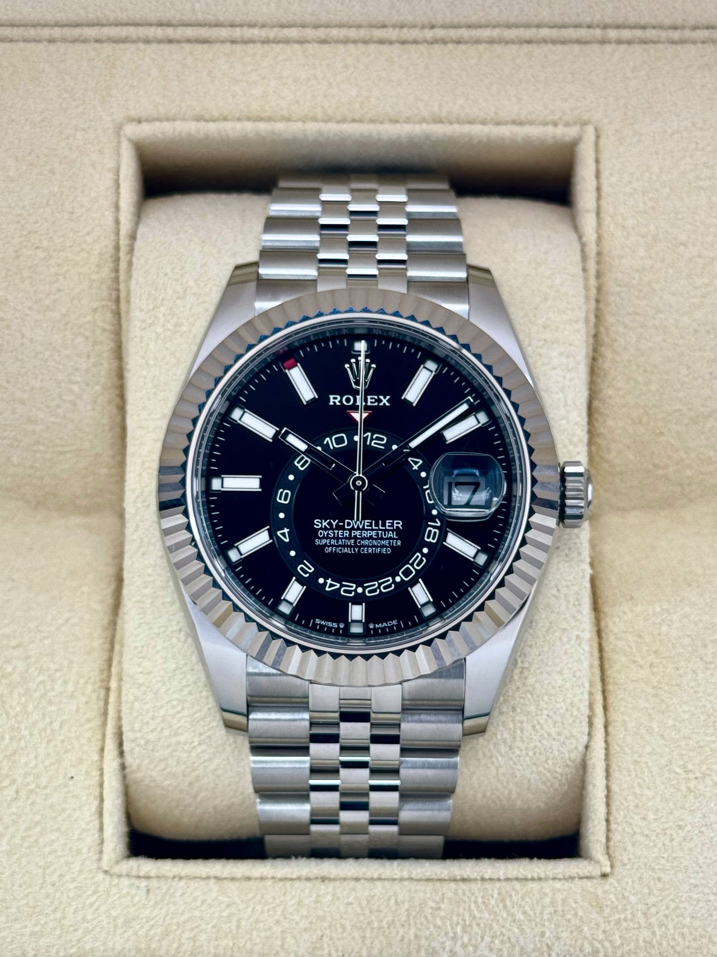 NEW 2025 Rolex Sky-Dweller 42mm 336934 Jubilee Black Dial - MyWatchLLC