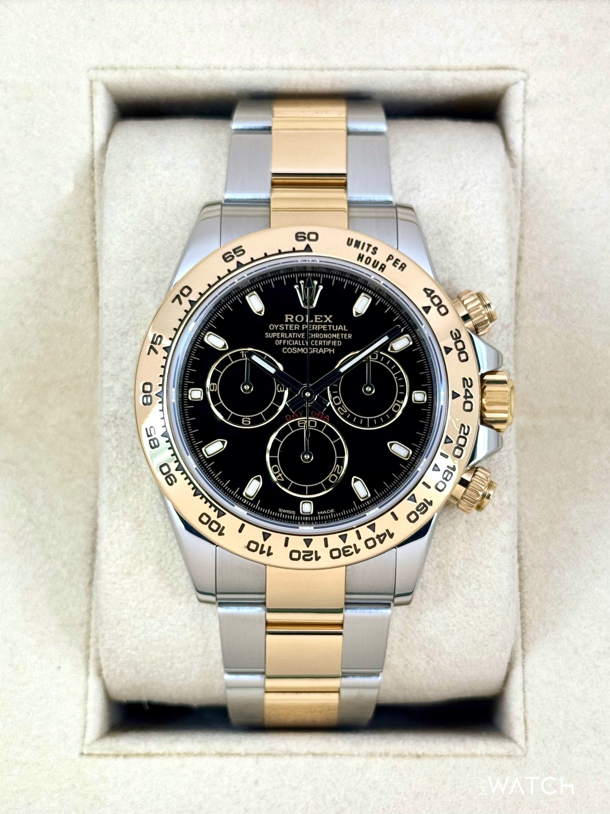 2017 Rolex Daytona 40mm 116503 Two-Tone Black Dial - MyWatchLLC