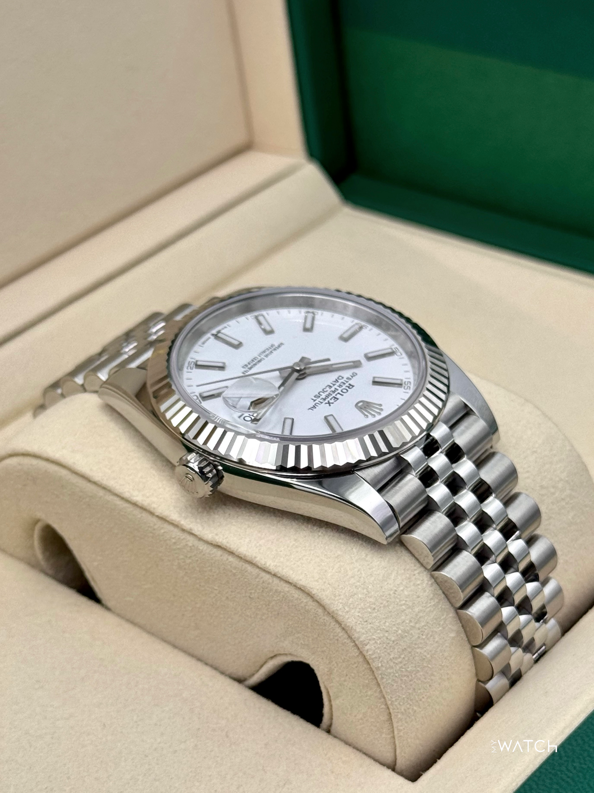 NEW 2025 Rolex Datejust 41mm 126334 Stainless Steel Jubilee White Dial - MyWatchLLC