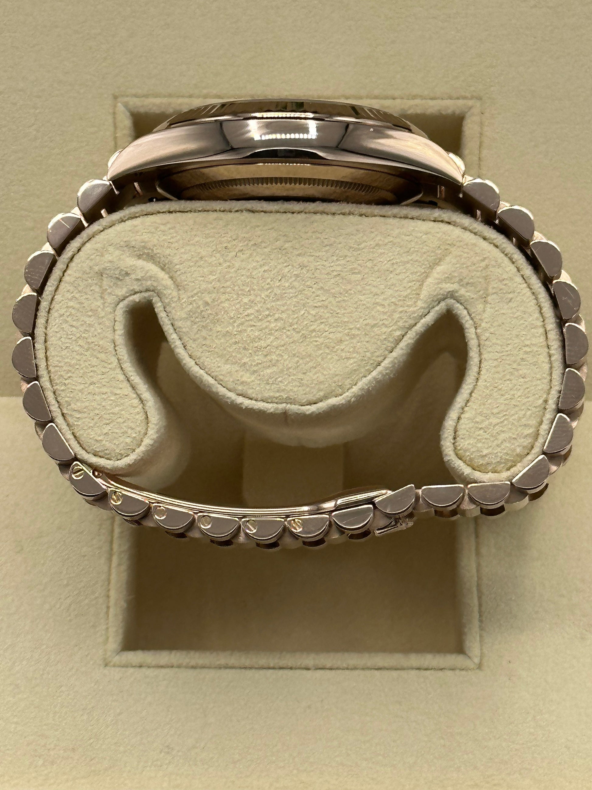 2021 Rolex Day-Date 40mm 228235 Rose Gold Sundust Roman Numeral Dial - MyWatchLLC