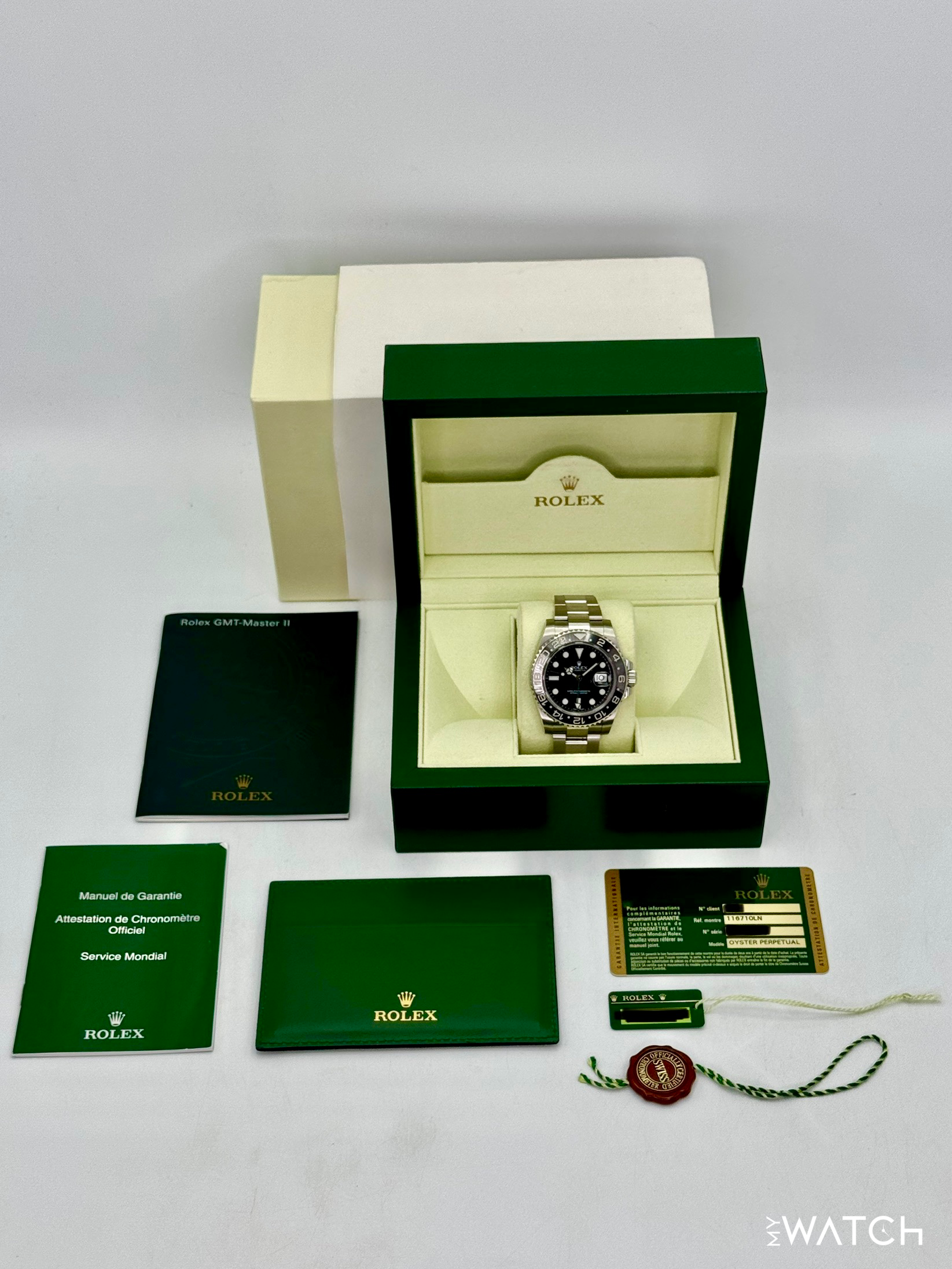 2014 Rolex GMT-Master II 40mm 116710LN Stainless Steel Black Dial - MyWatchLLC