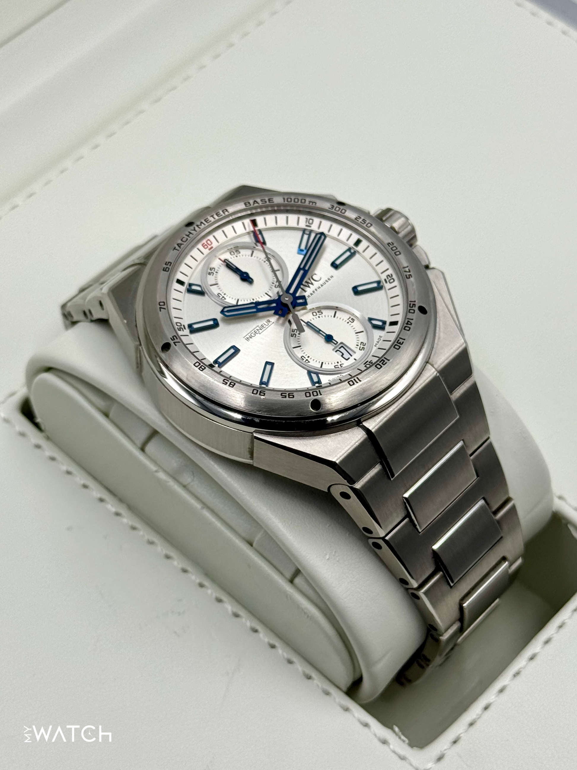 2014 IWC Ingenieur Chrono Racer 45mm IW378510 Stainless Steel Silver Dial - MyWatchLLC