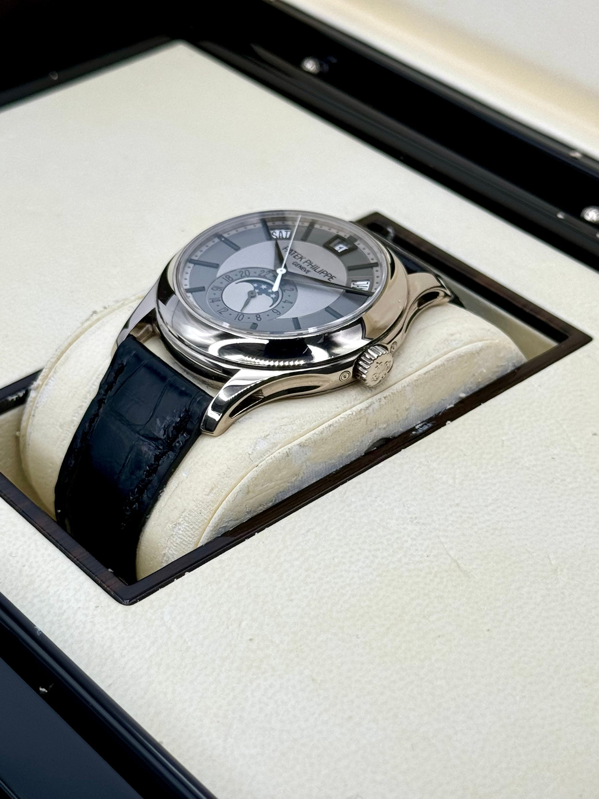 2012 Patek Philippe Annual Calander 40mm 5205G White Gold Grey Dial - MyWatchLLC