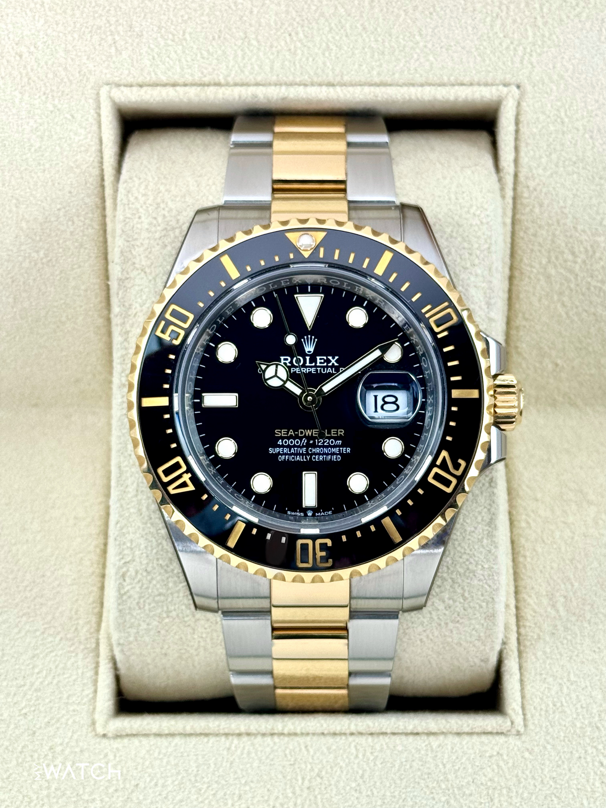 2023 Rolex Sea-Dweller 43mm 126603 Two-Tone Black Dial - MyWatchLLC