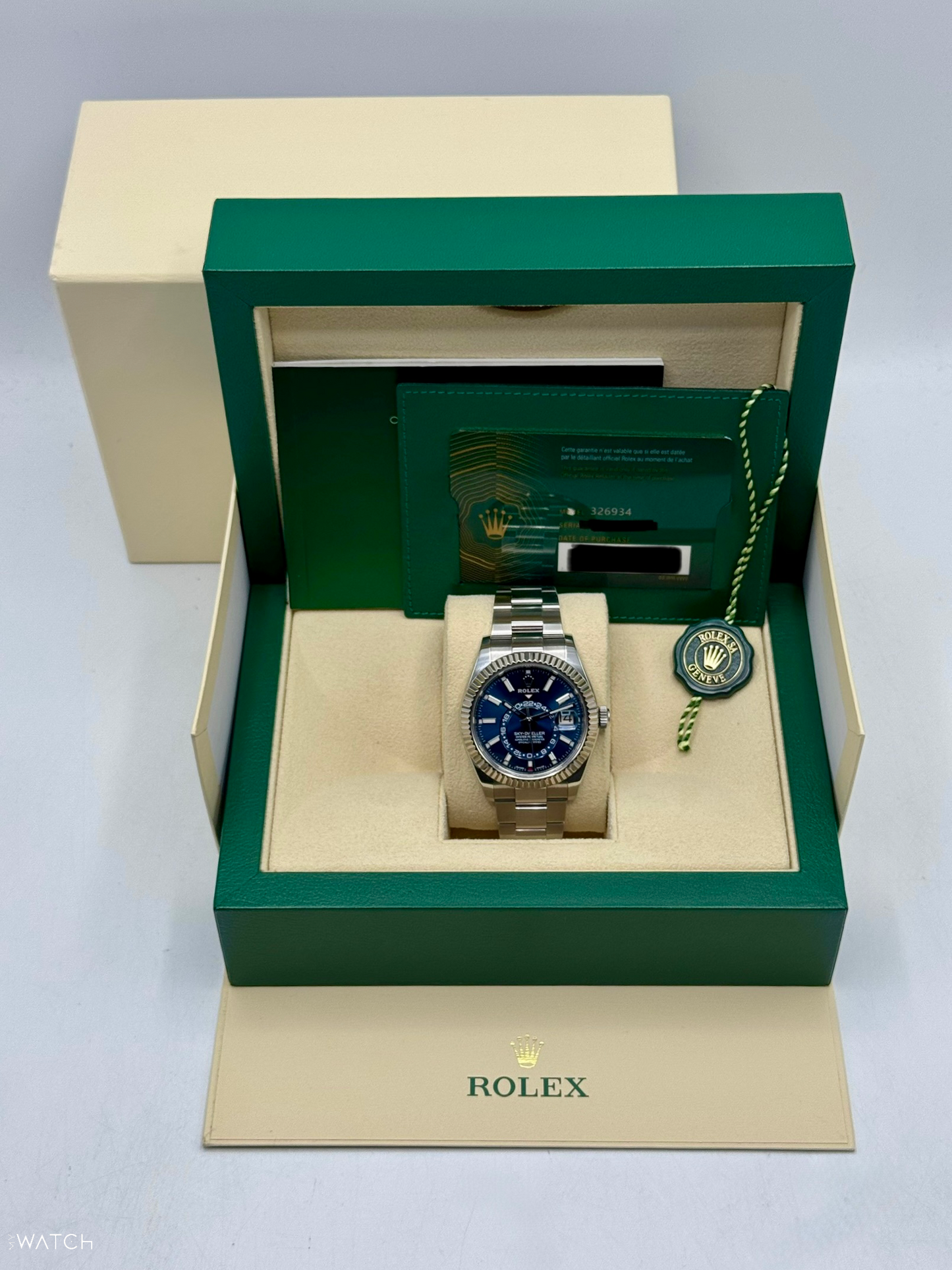 2023 Rolex Sky-Dweller 42mm 326934 Oyster Blue Dial - MyWatchLLC