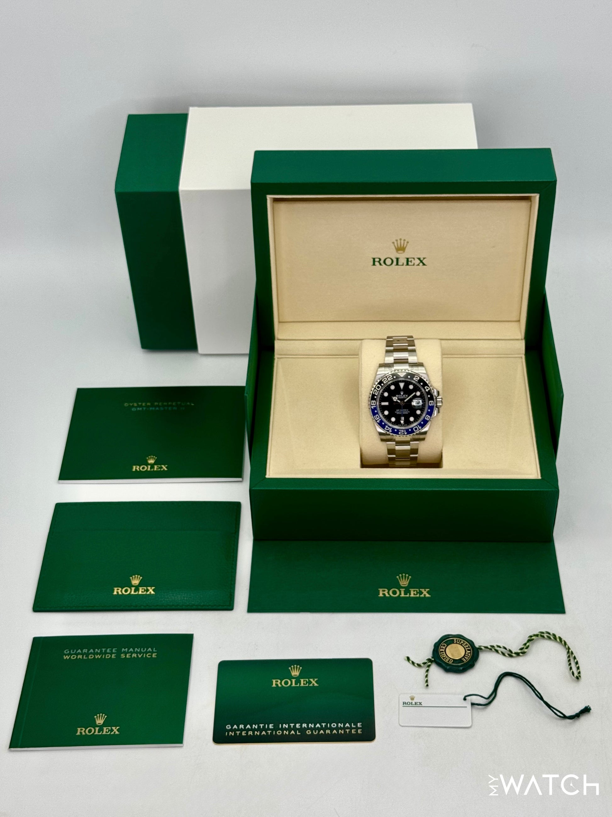 NEW 2025 Rolex GMT-Master II "Batman" 40mm 126710BLNR Oyster (STICKERED) - MyWatchLLC
