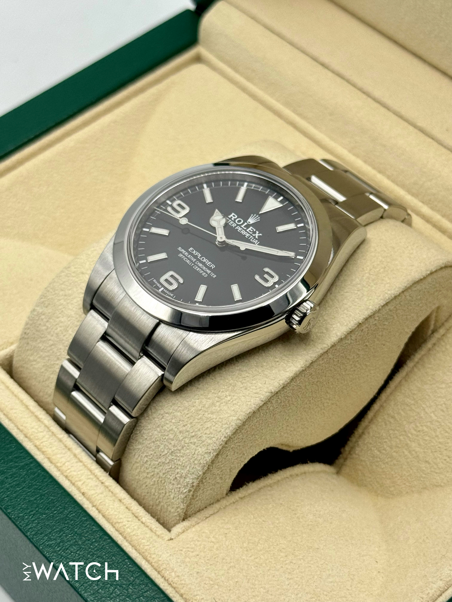 2020 Rolex Explorer 39mm 214270 Stainless Steel Black Dial
