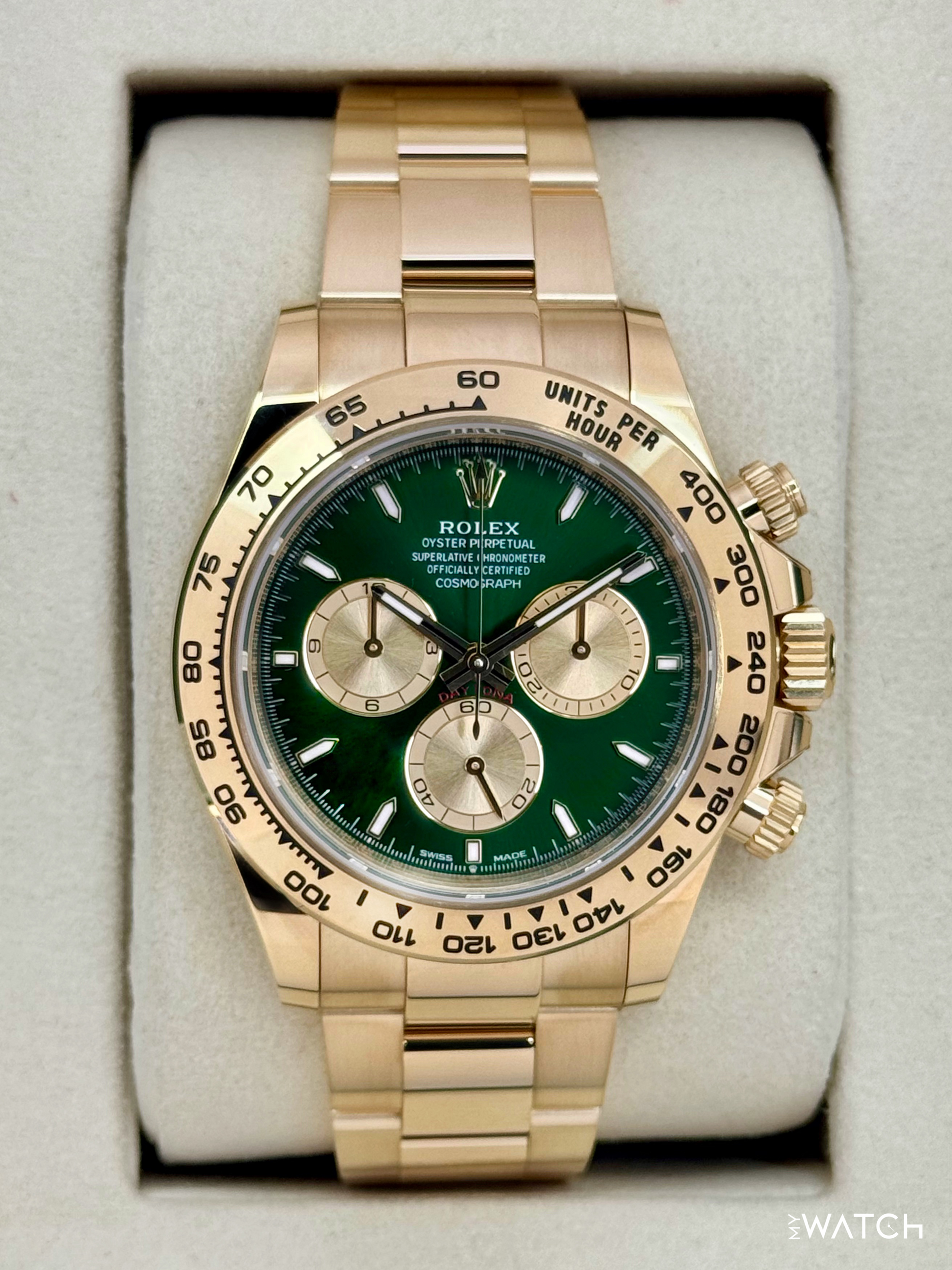 2025 Rolex Daytona "John Mayer" 40mm 126508 Yellow Gold Green Dial - MyWatchLLC