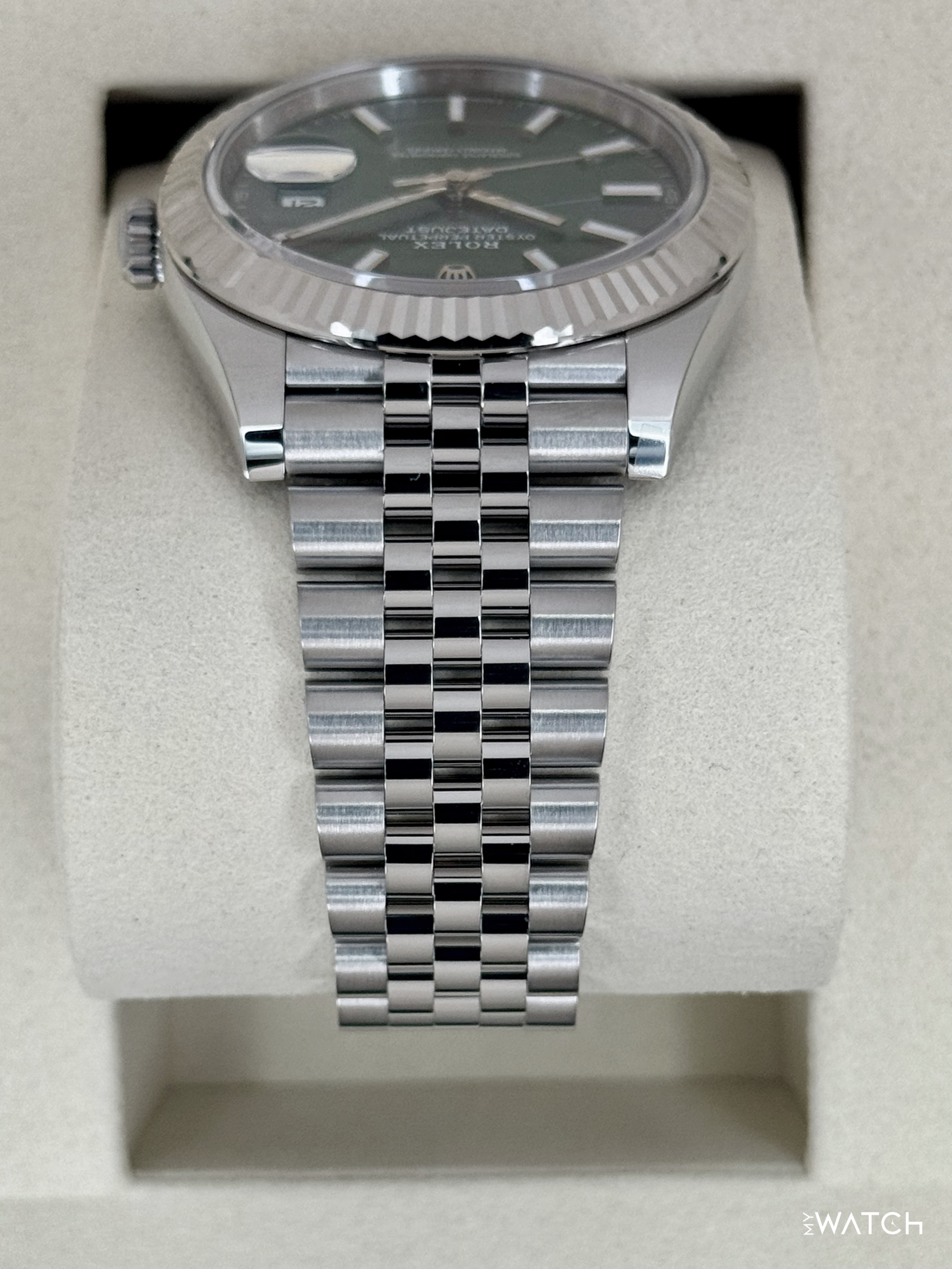 NEW 2026 Rolex Datejust 41mm 126334 Jubilee Green Dial - MyWatchLLC