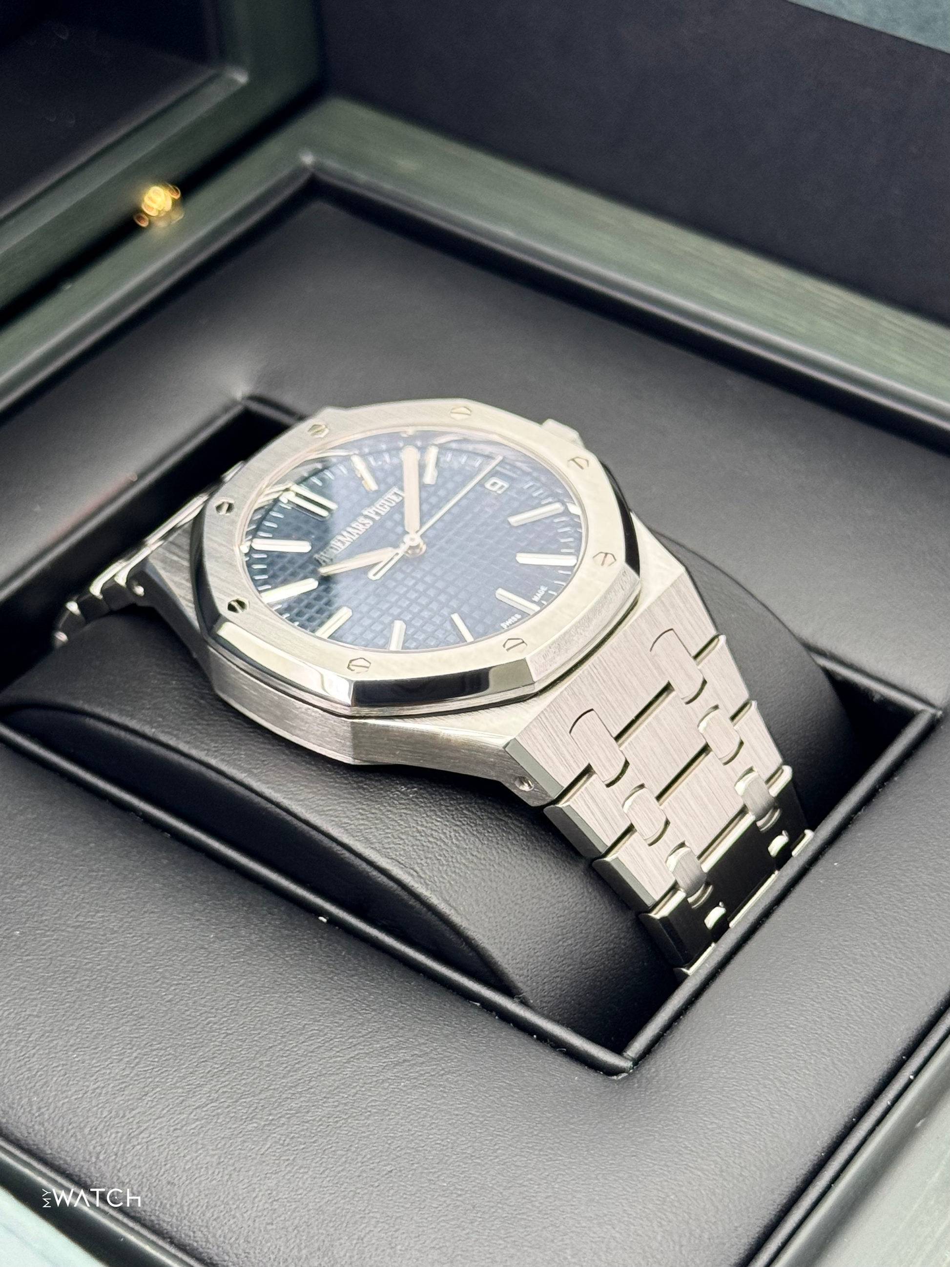 2023 Audemars Piguet Royal Oak 41mm 15510ST Stainless Steel Blue Dial - MyWatchLLC