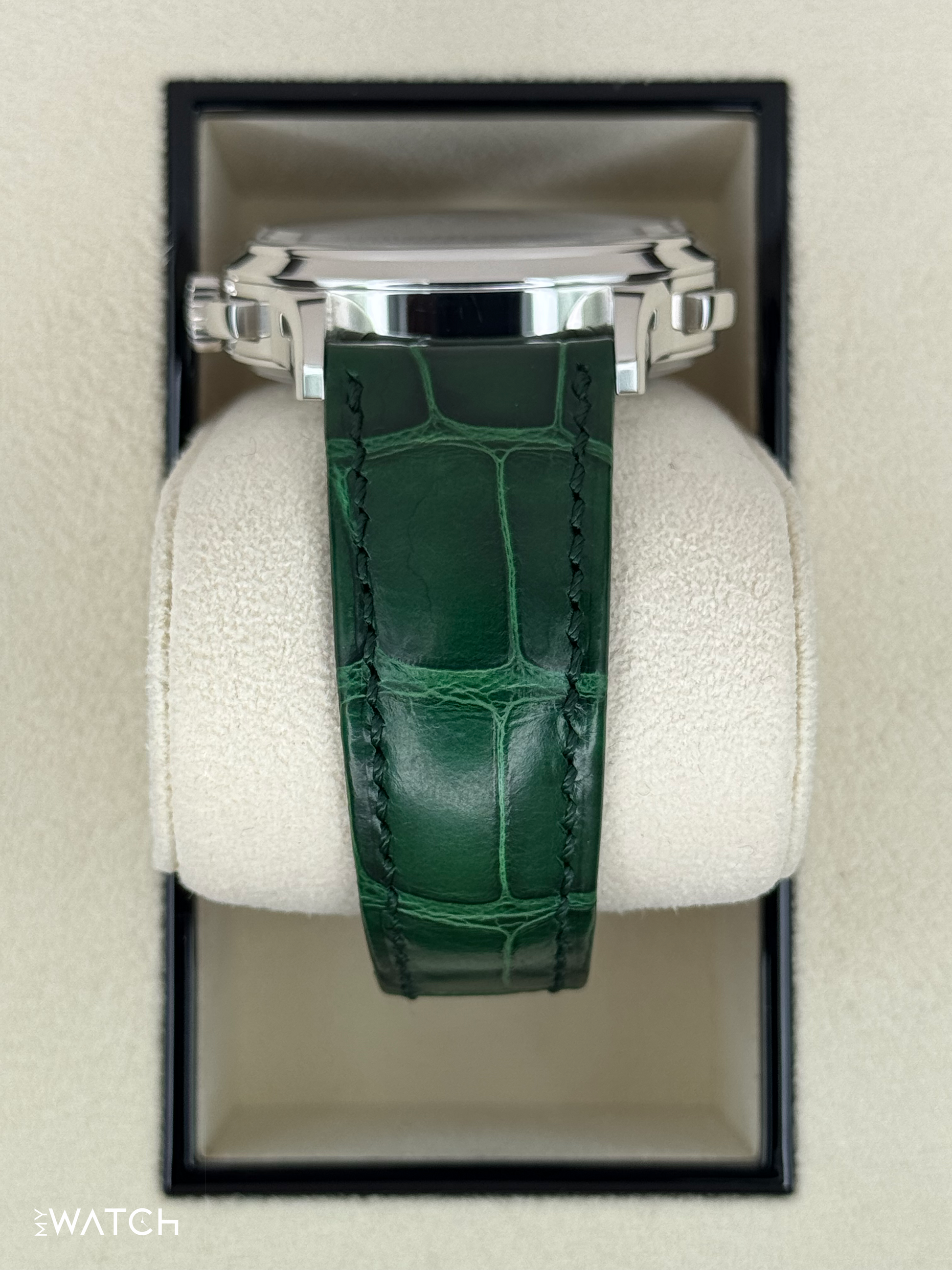 2023 Patek Philippe 5930P World Time Flyback Chronograph Platinum Green Dial - MyWatchLLC
