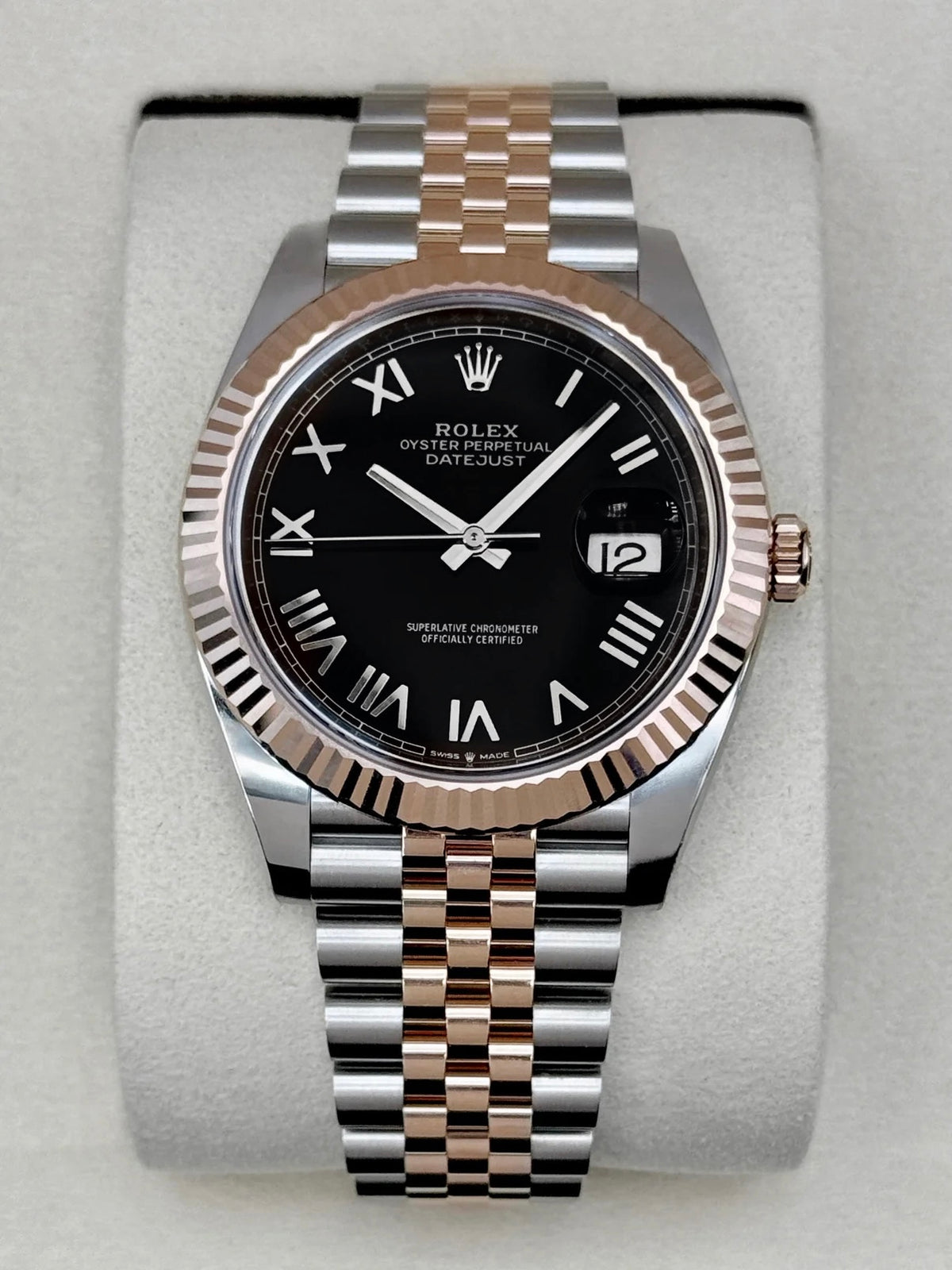 NEW 2026 Rolex Datejust 41mm 126331 Two-Tone Black Roman Numeral Dial - MyWatchLLC