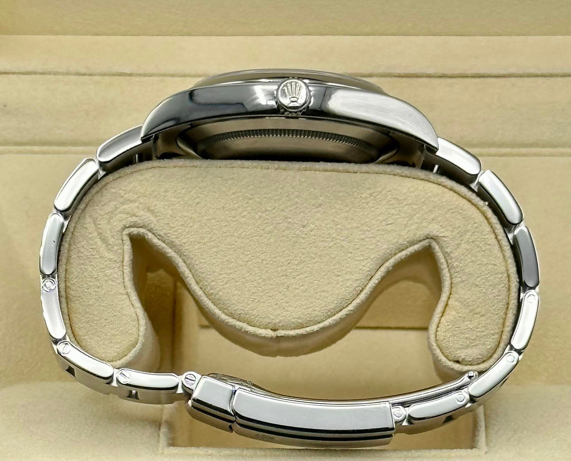 2017 Oyster Perpetual 39mm 114300 Stainless Steel Grey Stick Dial - MyWatchLLC