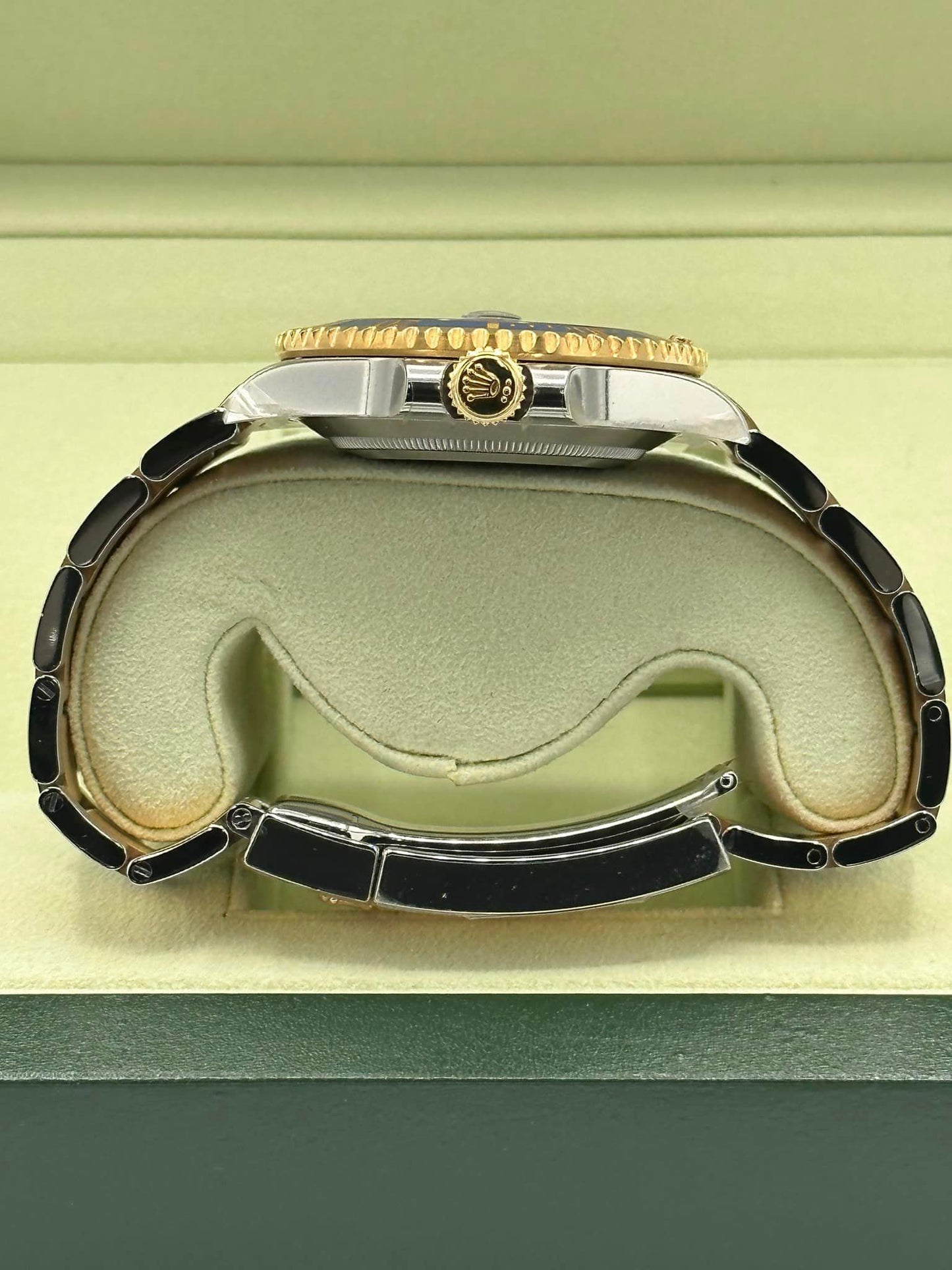 NEW OLD STOCK 2012 Rolex Submariner 116613LB RARE FLAT BLUE DIAL - MyWatchLLC