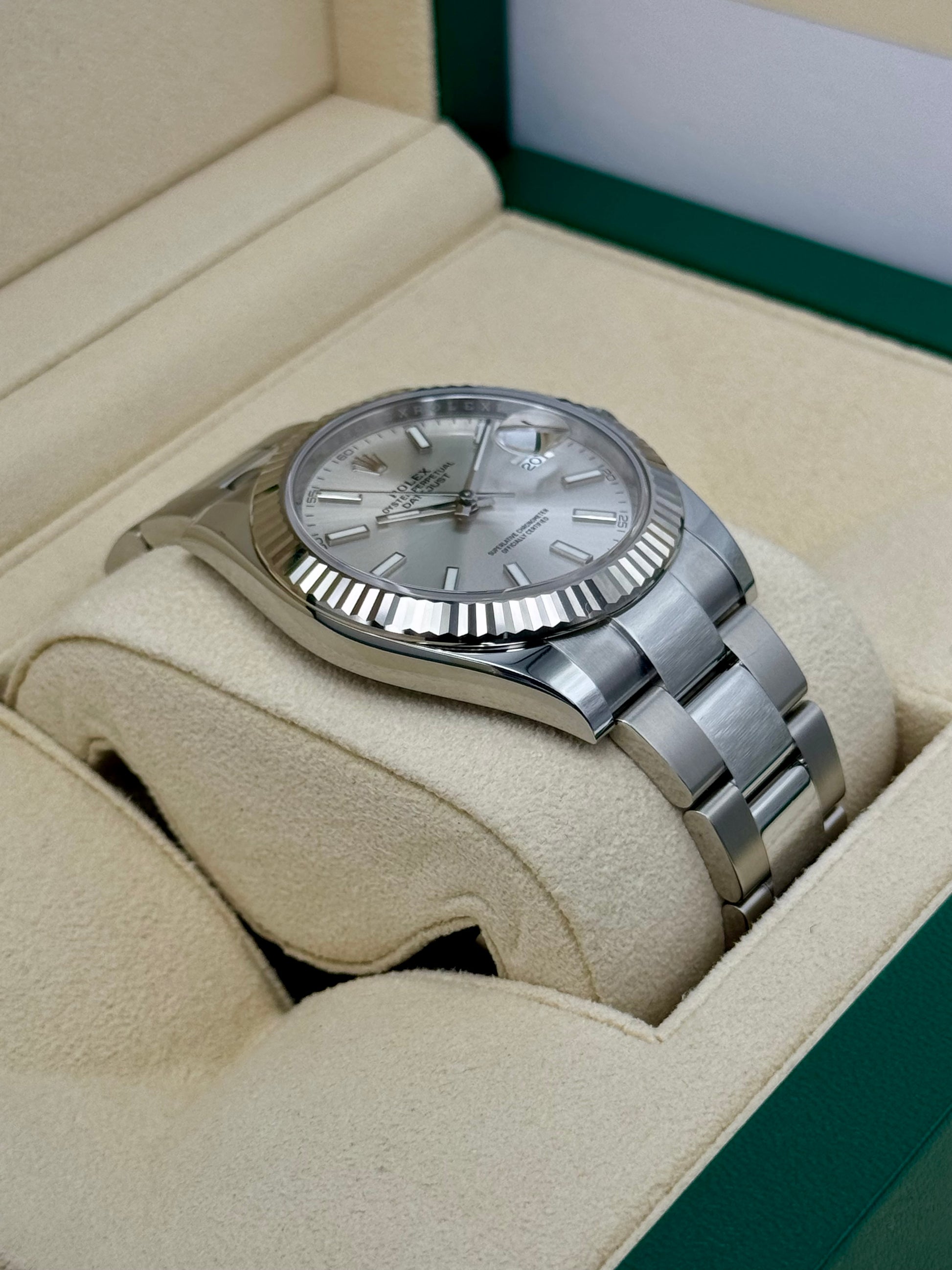 NEW 2024 Rolex Datejust 41mm 126334 Stainless Steel Oyster Silver Dial - MyWatchLLC