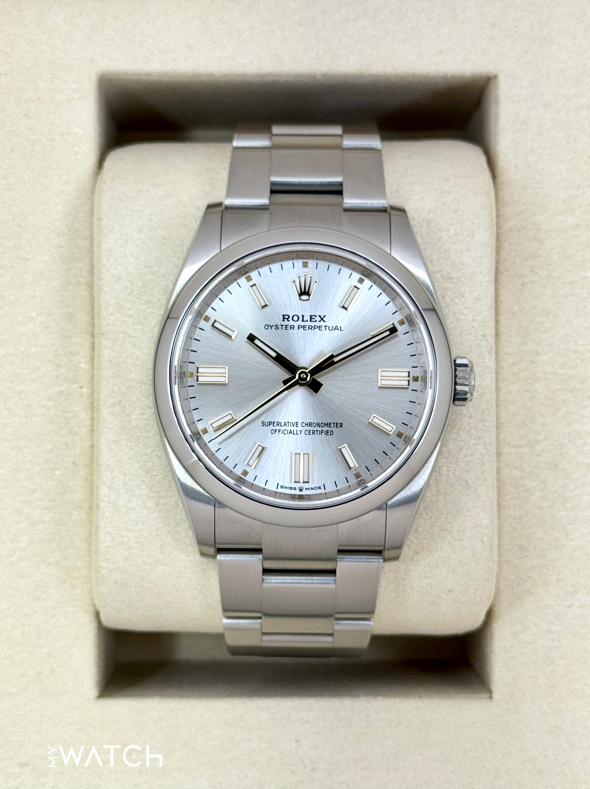 NEW 2025 Rolex Oyster Perpetual 36mm 126000 Silver Dial - MyWatchLLC