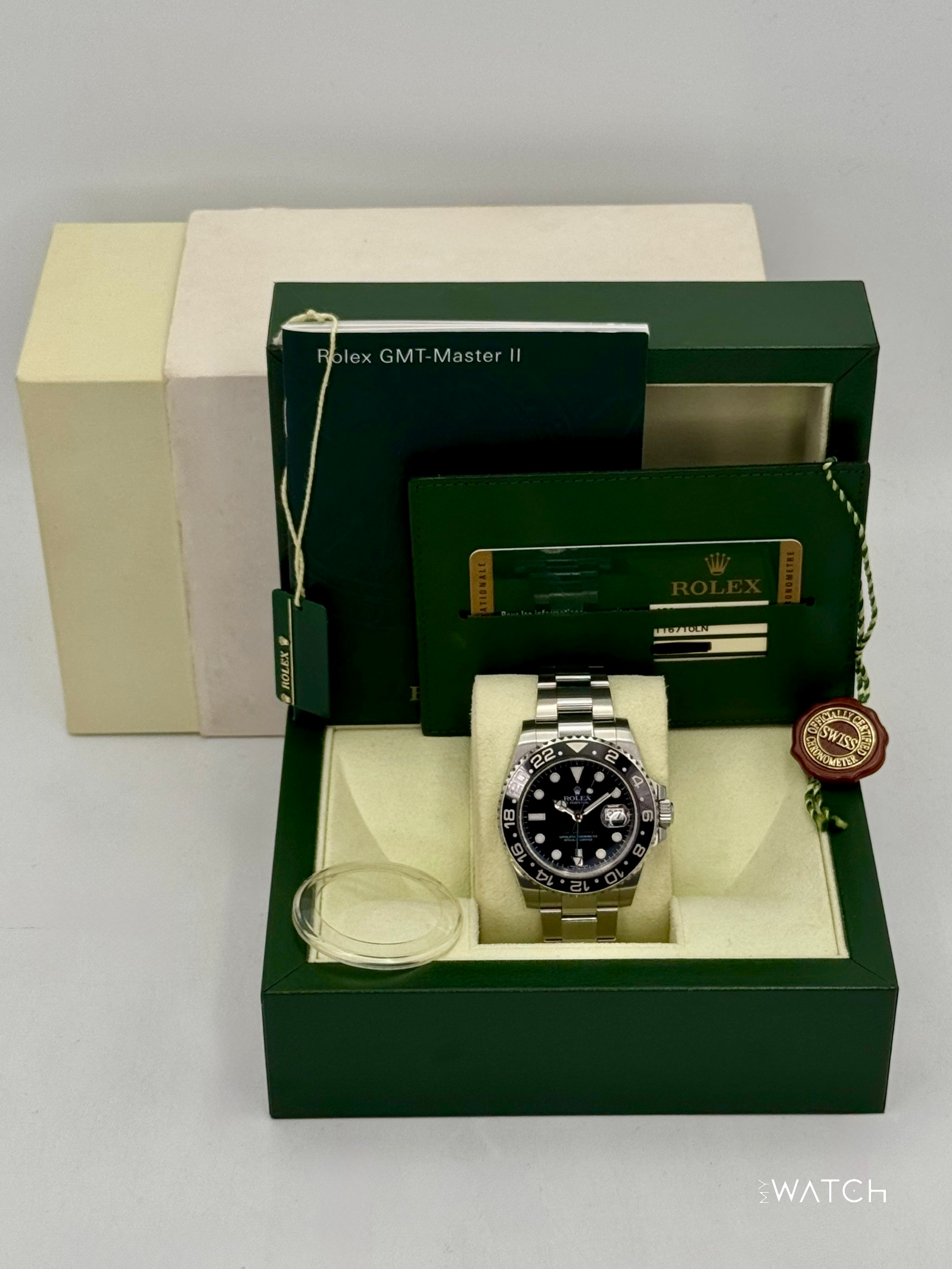 2014 Rolex GMT-Master II 40mm 116710LN Stainless Steel Black Dial - MyWatchLLC