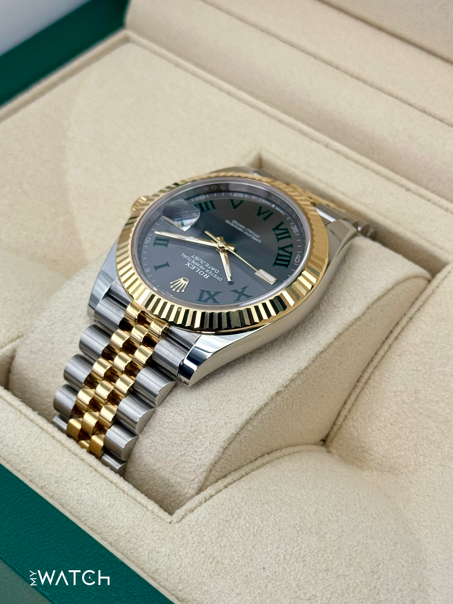 2024 Rolex Datejust 41mm 126333 Two-Tone Jubilee Wimbledon Dial