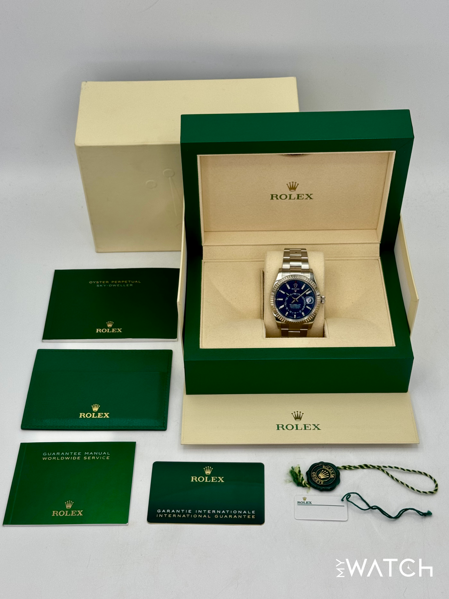 2022 Rolex Sky-Dweller 42mm 326934 Stainless Steel Oyster Blue Dial