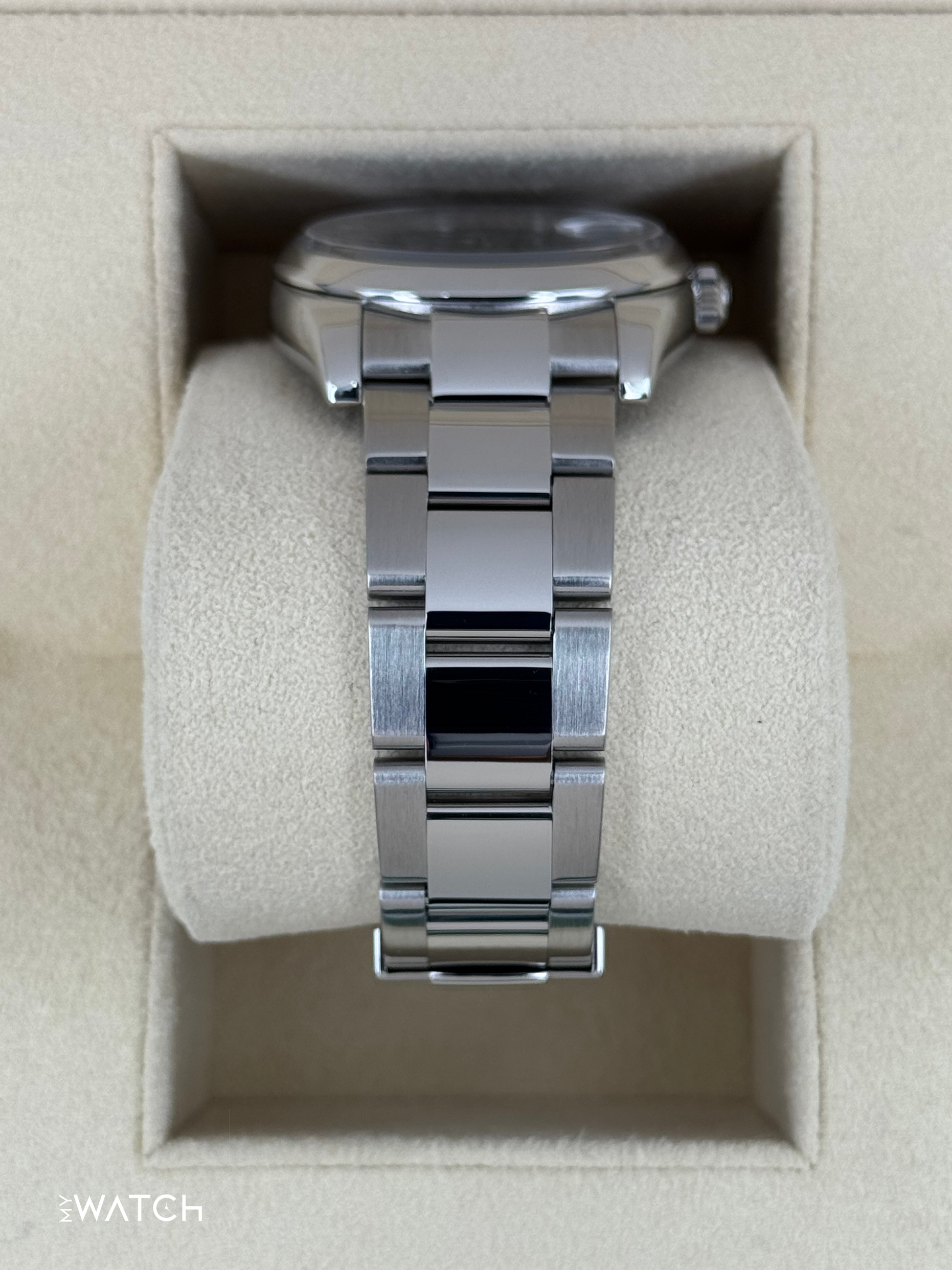 2024 CPO Rolex Oyster Perpetual Date 34mm 115200 Black Dial - MyWatchLLC