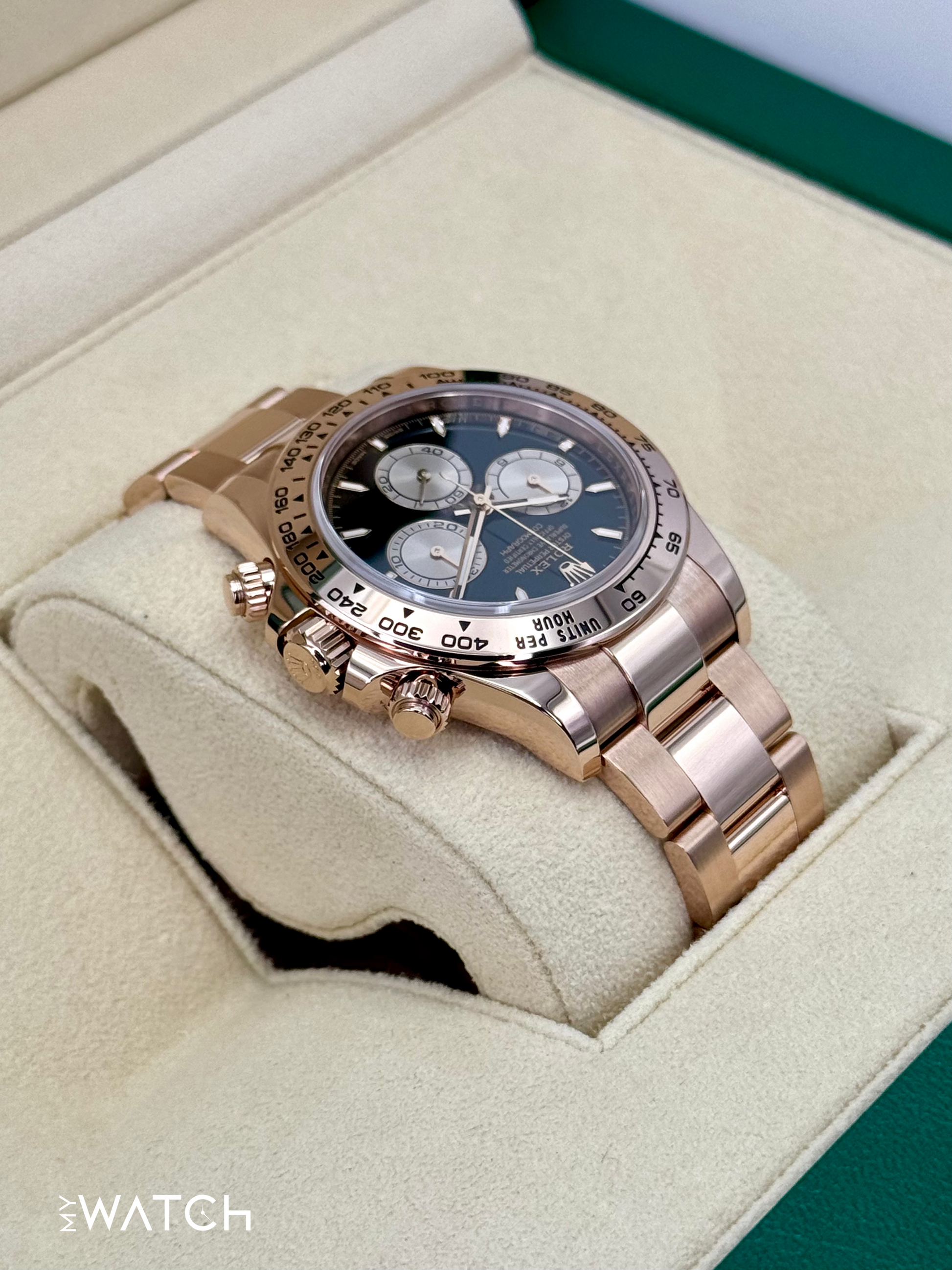 2024 Rolex Daytona 40mm 126505 Rose Gold Black Dial - MyWatchLLC
