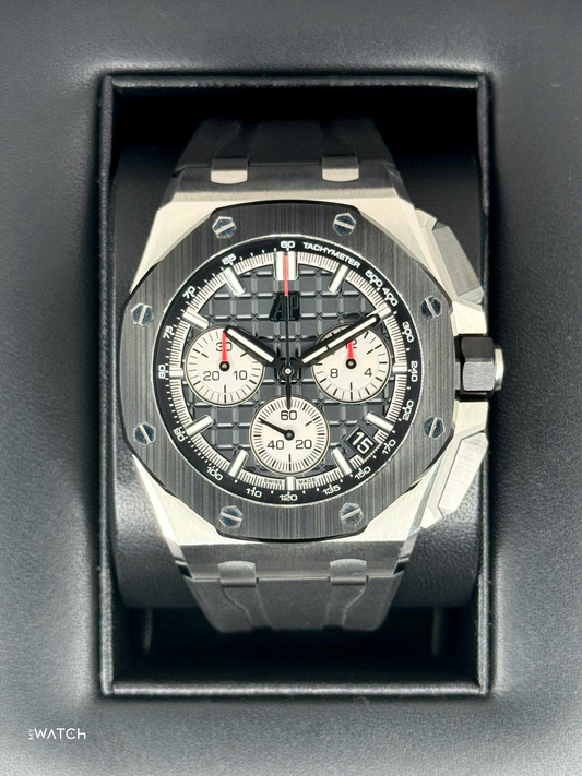 2021 Audemars Piguet Royal Oak Chronograph 43mm 26420SO Black Dial - MyWatchLLC