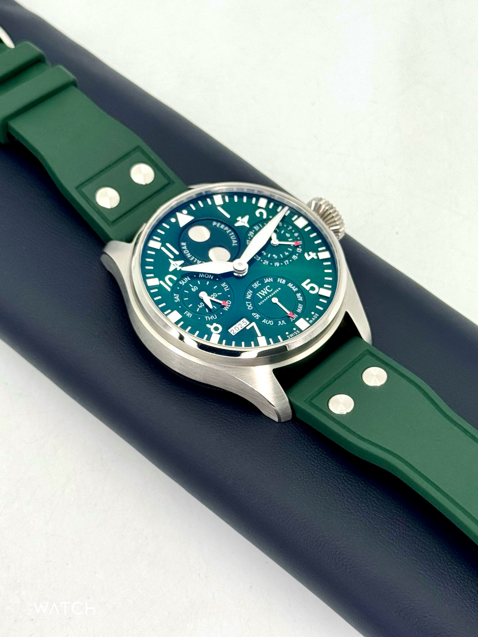 2023 IWC Pilot's Watch Perpetual Calendar 46.2mm IW503608 Green - MyWatchLLC