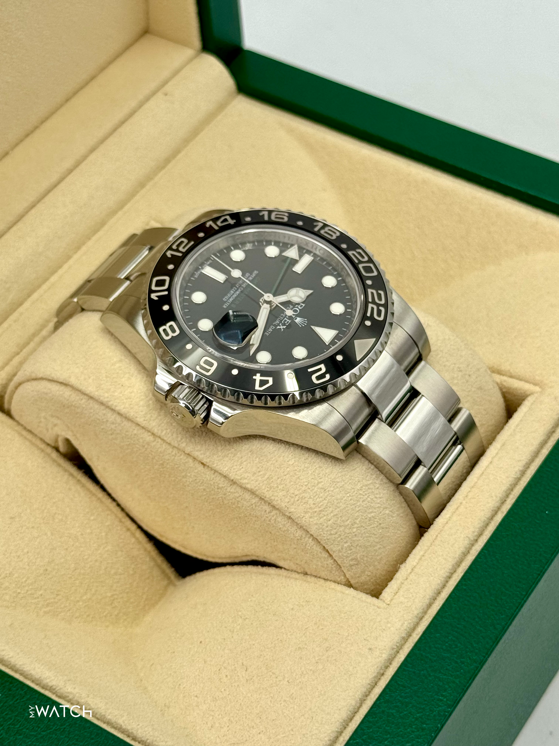 2011 Rolex GMT-Master II 40mm 116710LN Stainless Steel Black Dial - MyWatchLLC