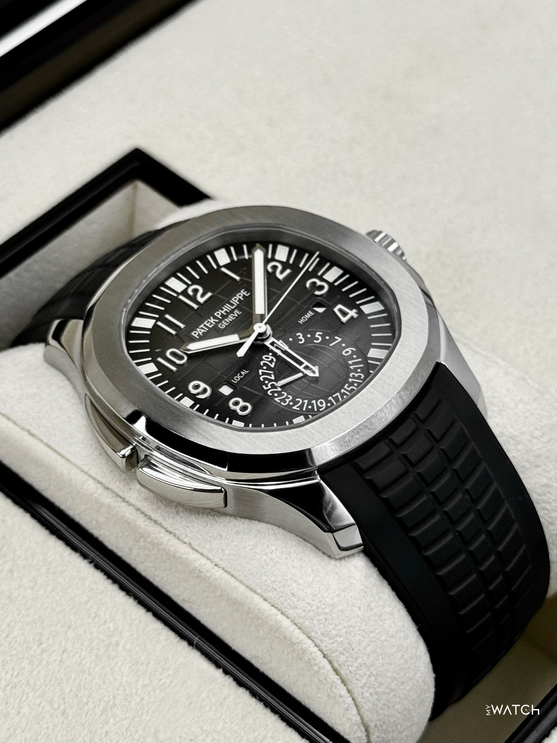 2016 Patek Philippe Aquanaut 5164A-001 Stainless Steel Gray Dial - MyWatchLLC