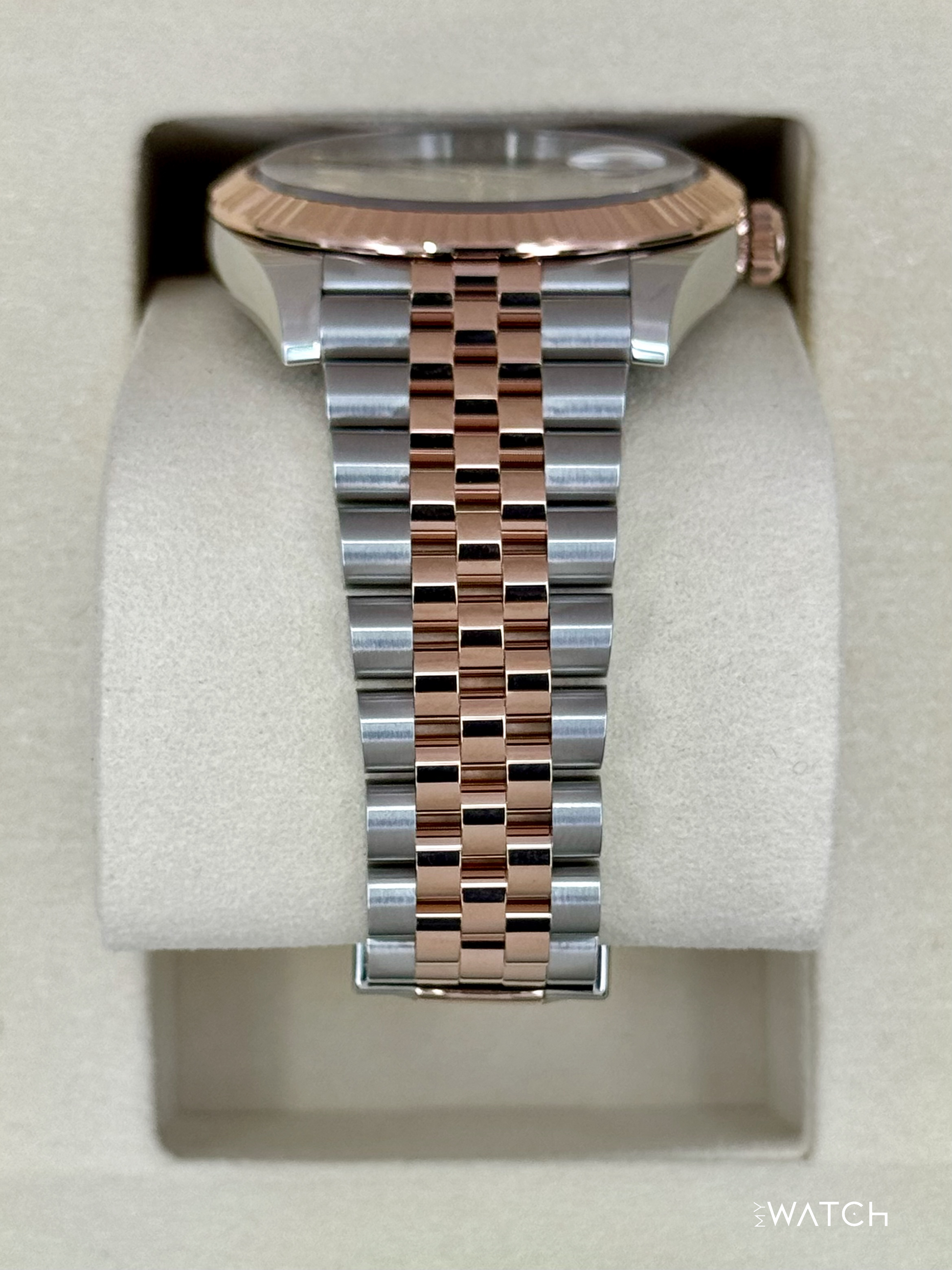 NEW 2025 Rolex Datejust 41mm 126331 Two-Tone Rose Gold Chocolate Dial (STICKERED) - MyWatchLLC